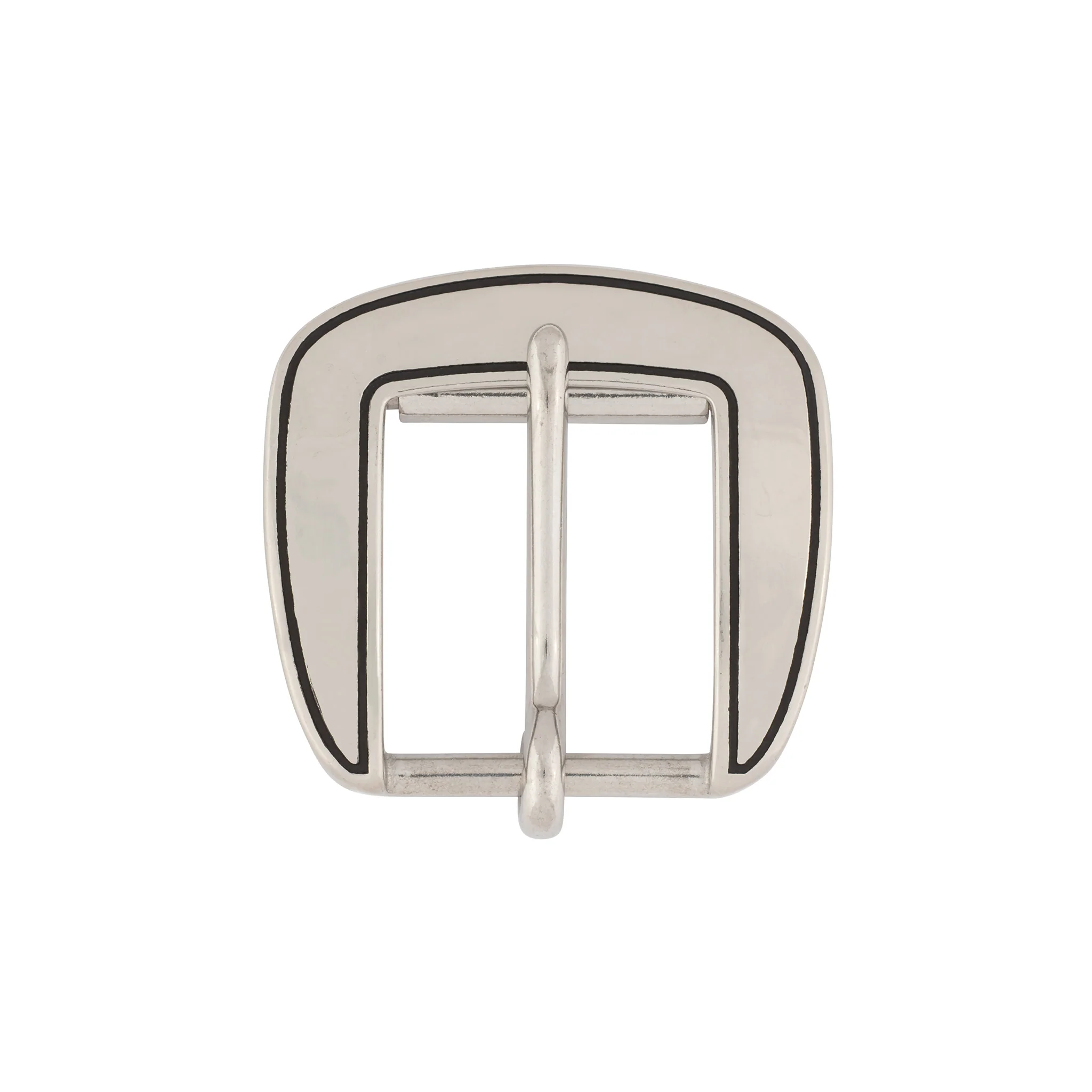04076 Smooth and Grooved Flank Buckle, 1-3/4"