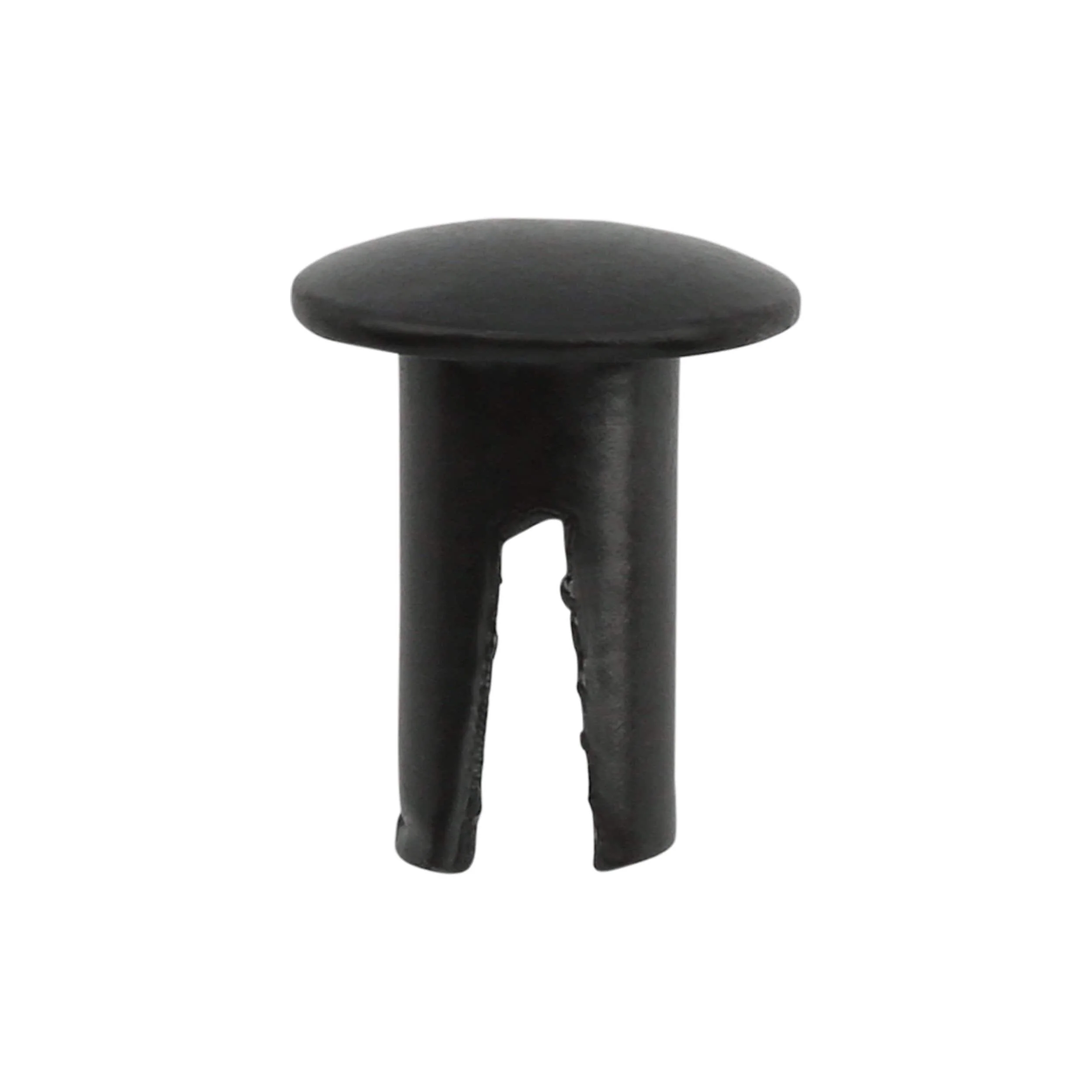 1/4" Black, Split Rivet, Steel- 24 pk