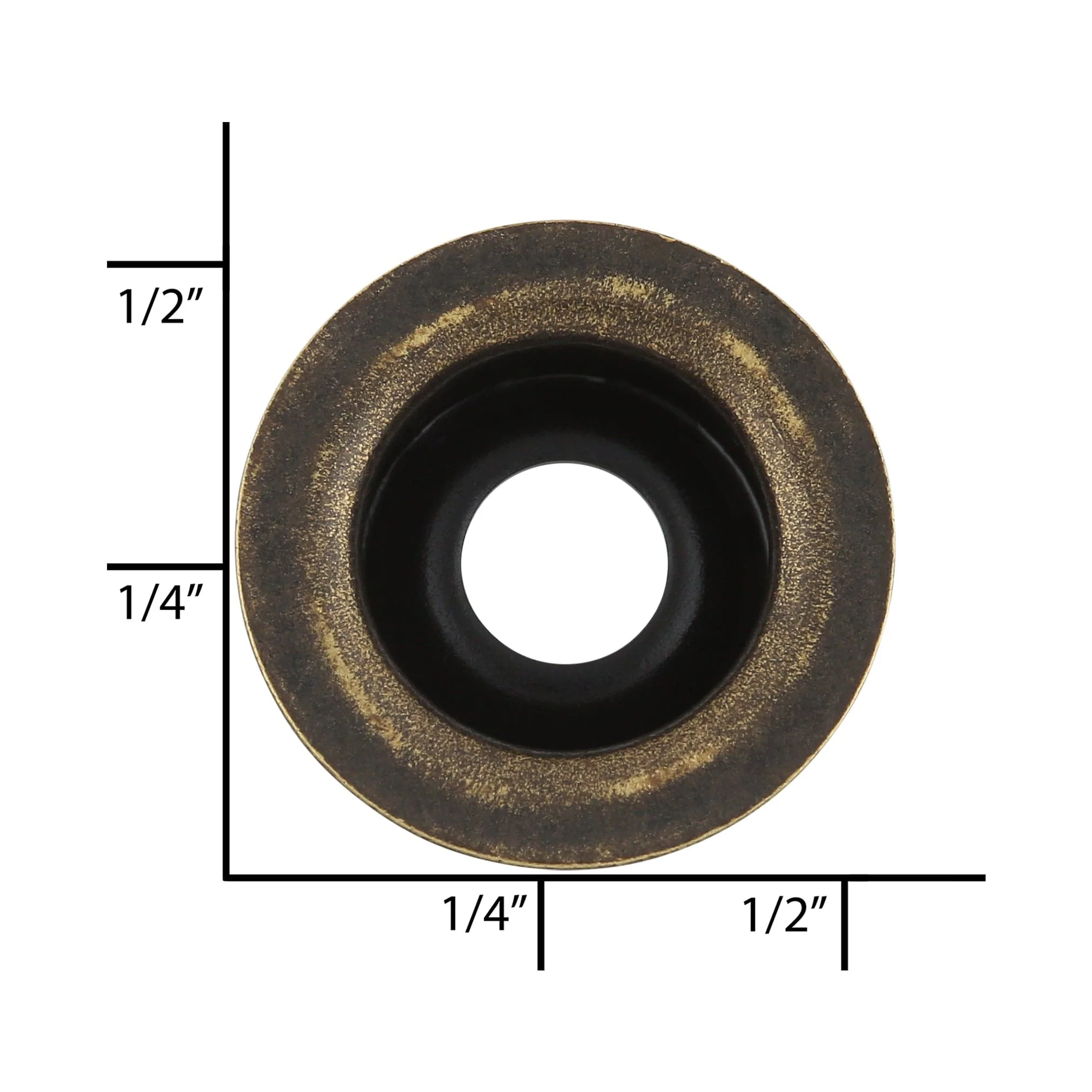 DOT® Durable™ Line 24 Antique Brass Regular Stud, Solid Brass - Image 4