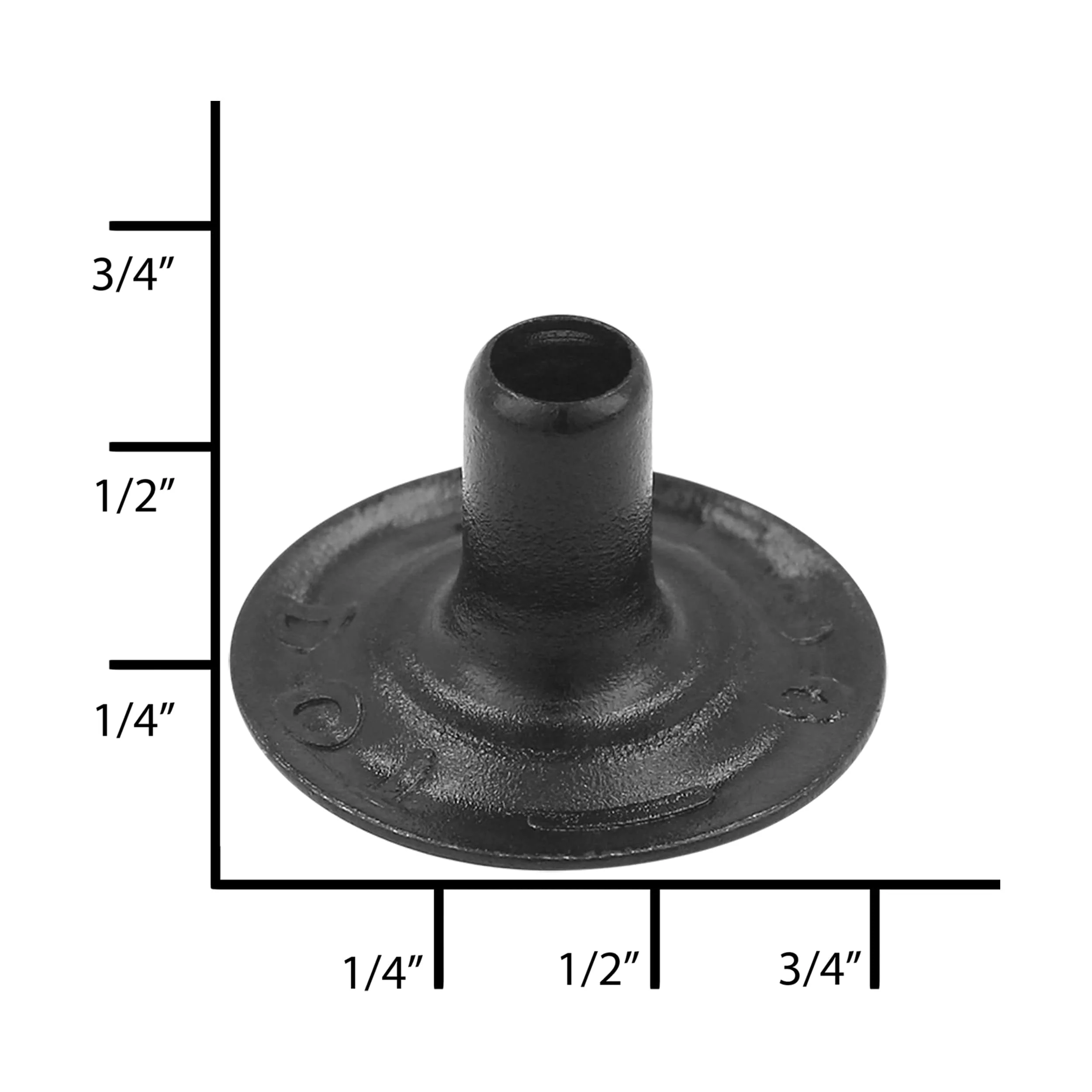 DOT® Durable™ Line 24 Black Oxide Medium Post, Solid Brass - Image 5