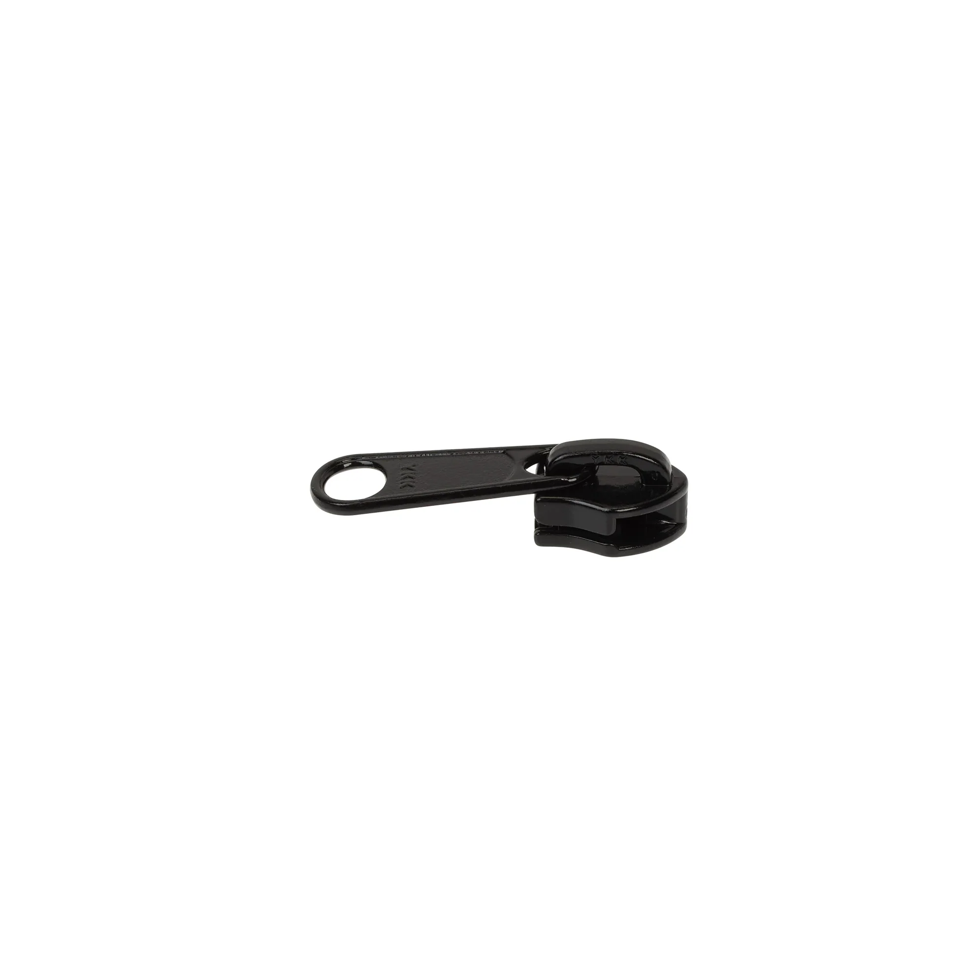 #10 Black, Coil, YKK, Long Tab Semi-Swivel Slider, Zinc Alloy, #10C-1-BLK - Image 2