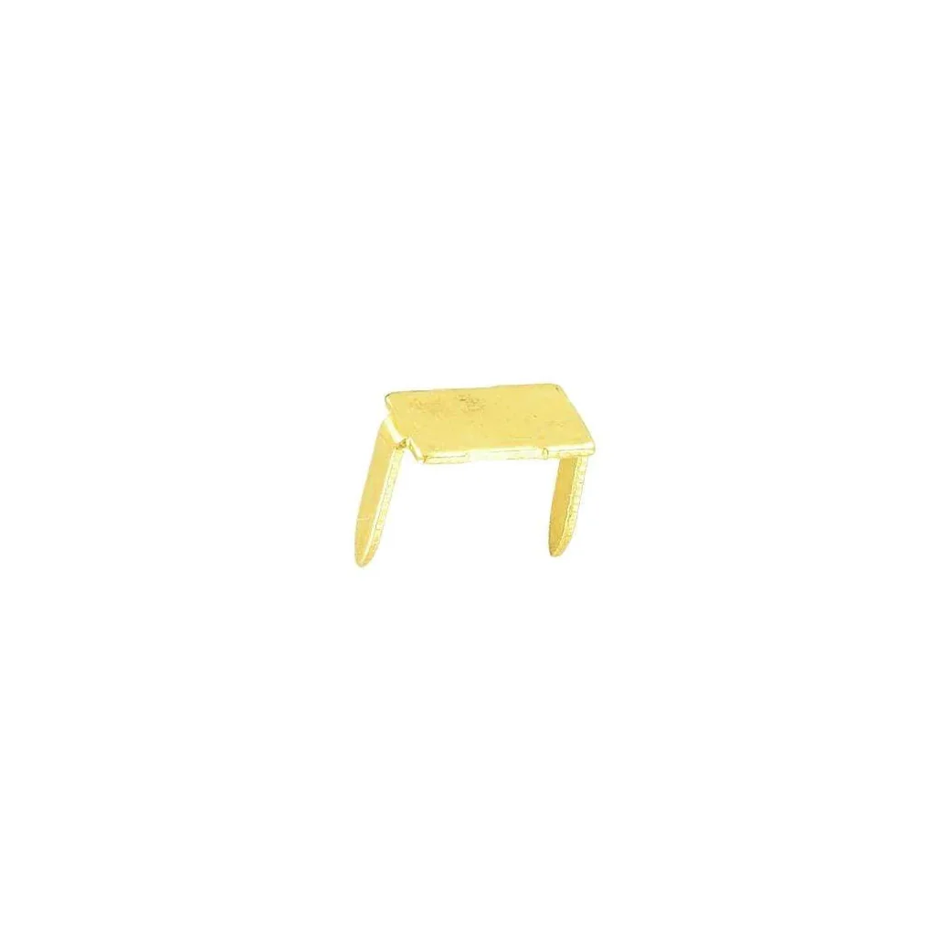 #10 Brass, 2-Prong Bottom Stop, Zinc Alloy-PK10 - Image 3