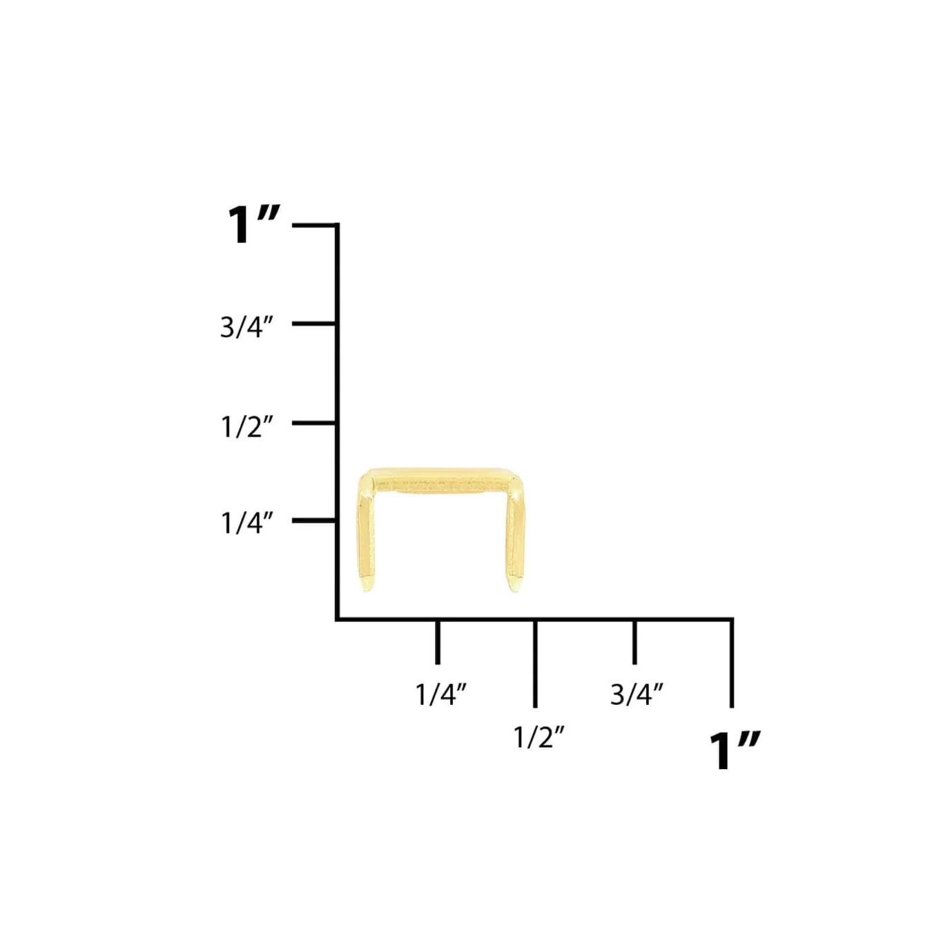 #10 Brass, YKK 4-Prong Bottom Stop, Zinc Alloy-PK10 - Image 2