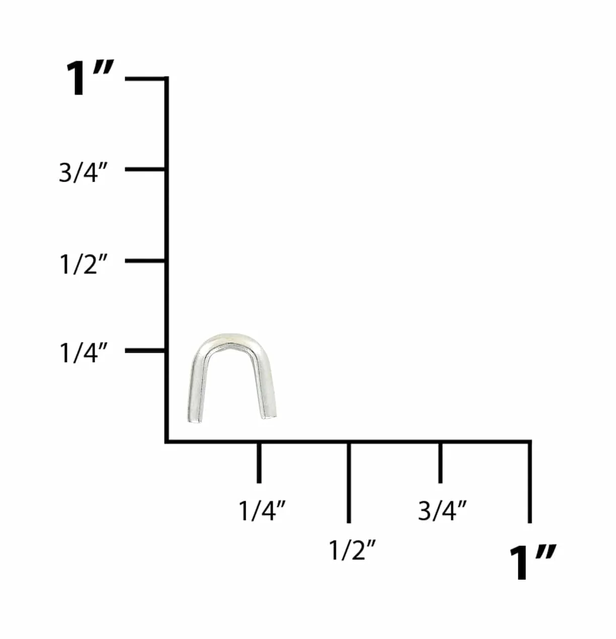 #10 Nickel, YKK Top Stop, Zinc Alloy-PK10 - Image 3