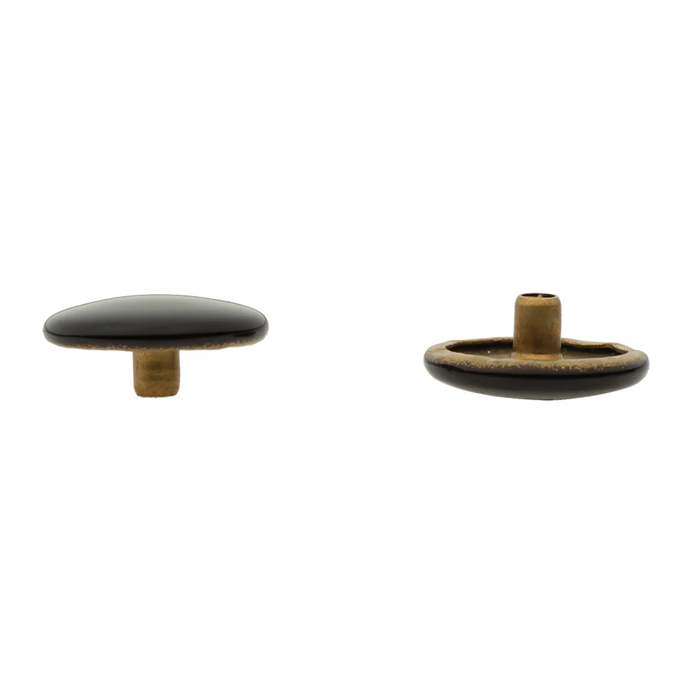 DOT® Baby Durable™ Line 20 Black Standard Cap, Solid Brass - Image 2