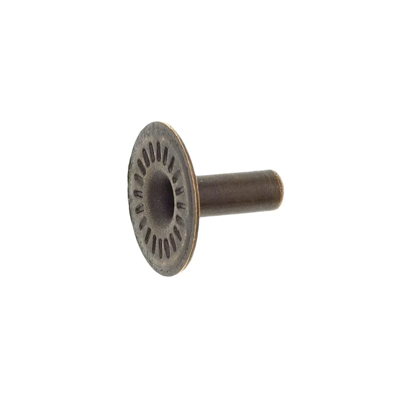 Line 2, Antique Brass 1/4" Parallel Spring Post, Solid Brass - Image 2