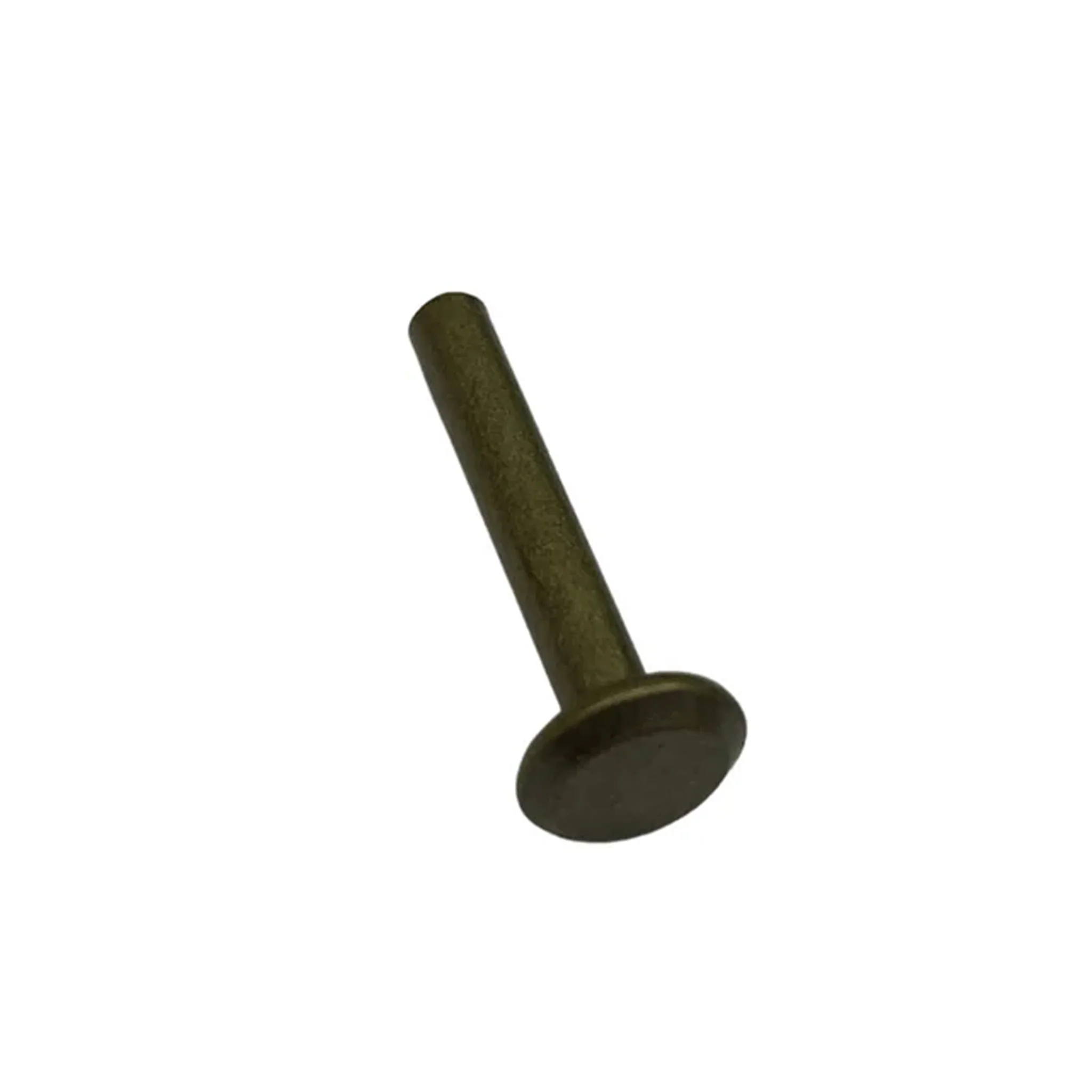 1" Antique Brass, Tubular Rivet, Steel - 12 pk - Image 2