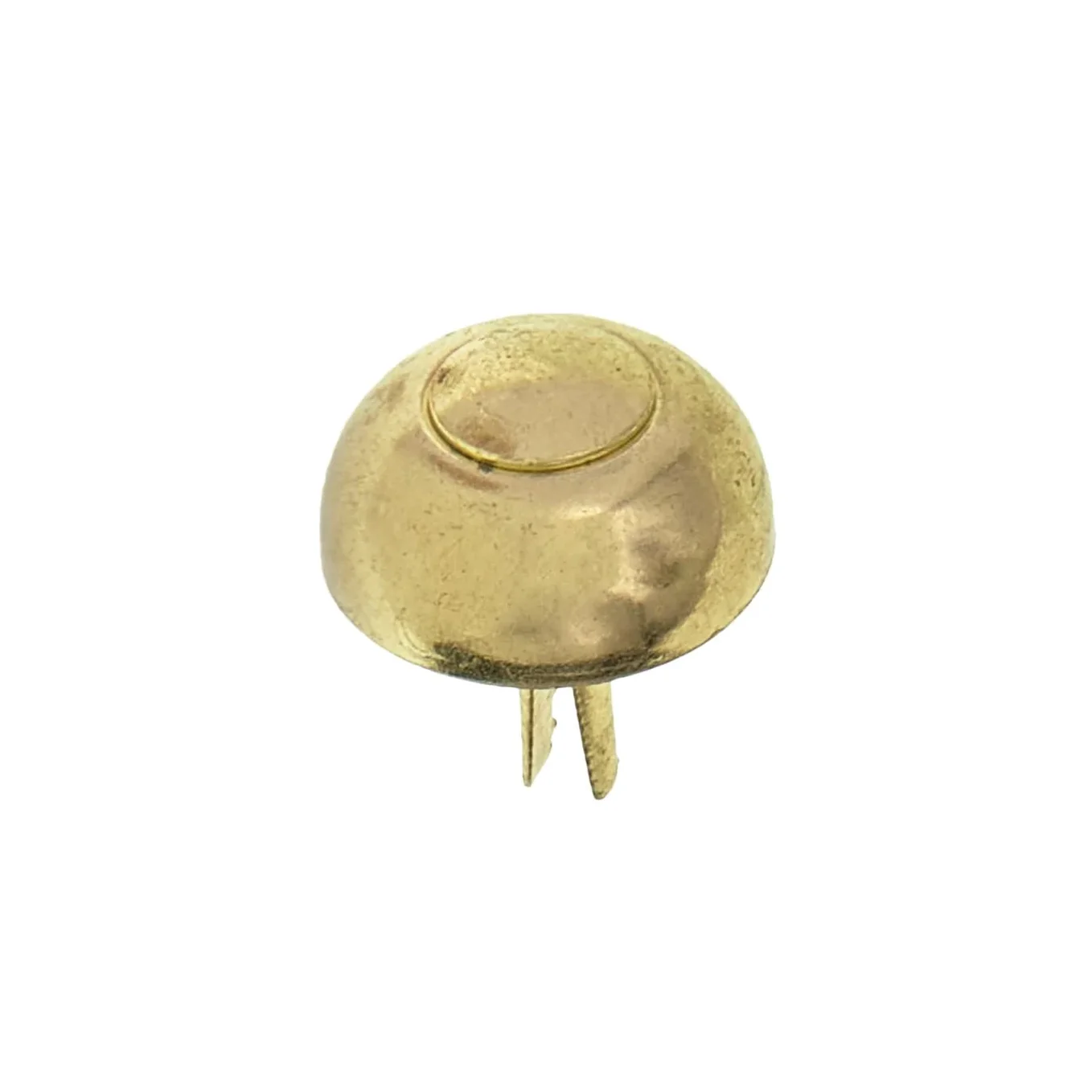 20mm Brass, 15mm Round Handbag Bottom Stud, Steel, 10-pack - Image 4