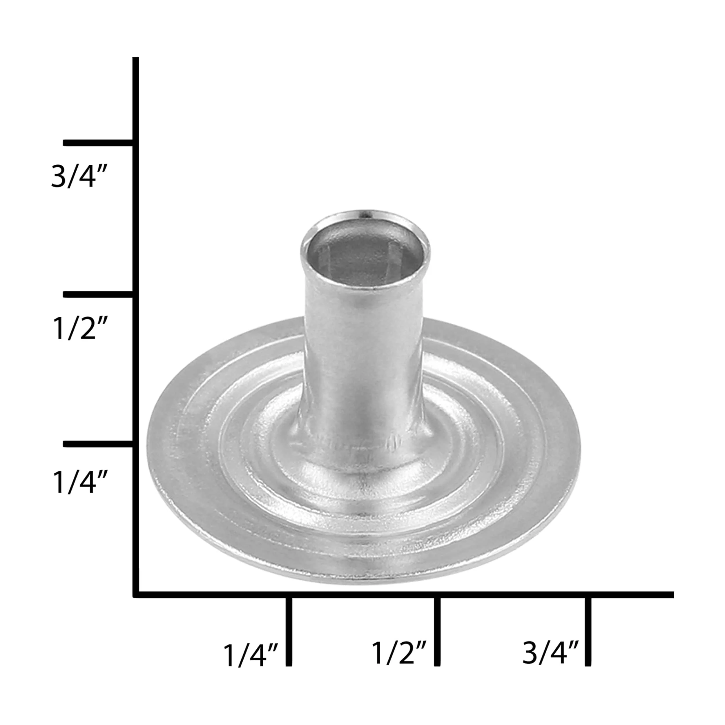 Line 4 Nickel, Parallel Spring Snap Post, Solid Brass - Image 5