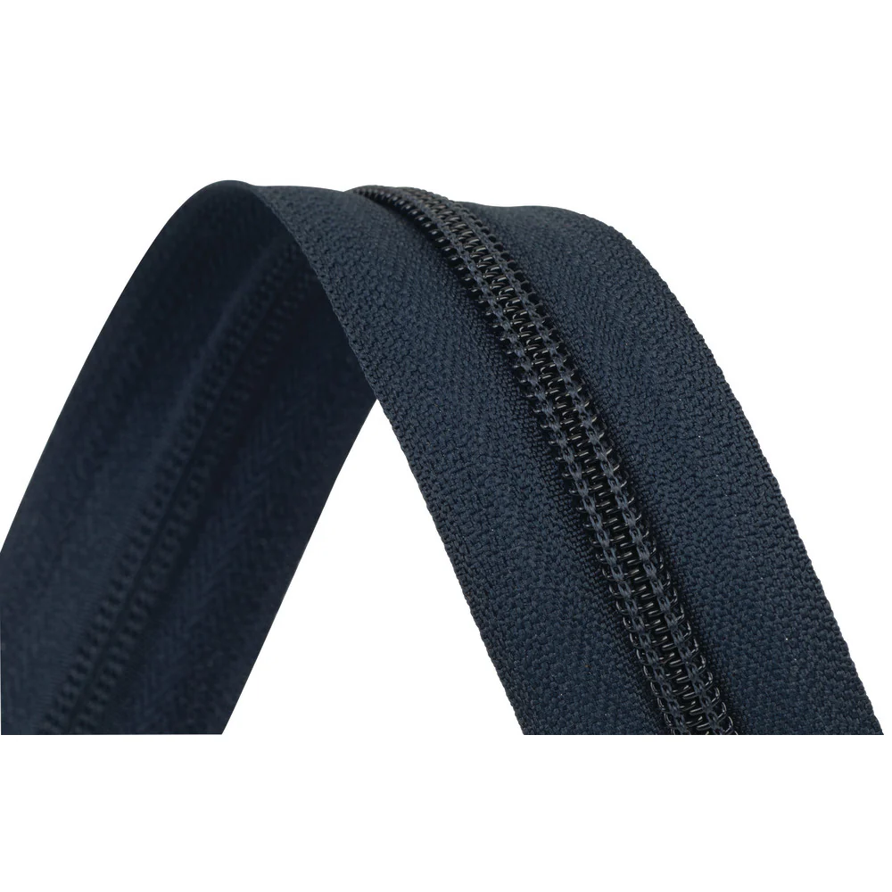 #5 Navy, YKK Coil Zipper Tape, Nylon - Image 4