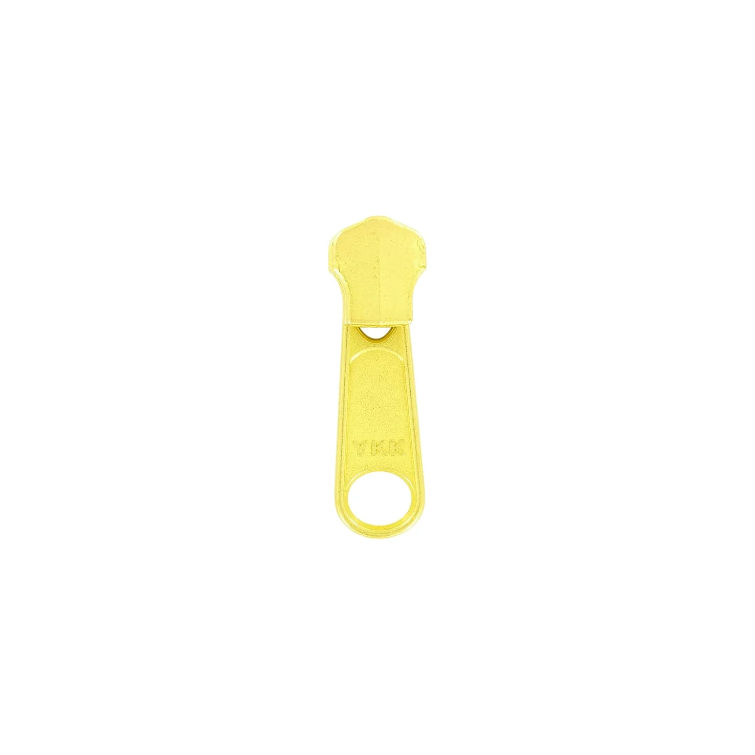 #5 Brass, Metal, YKK Long Tab Semi-Swivel Zipper Slider, Zinc Alloy - Image 4