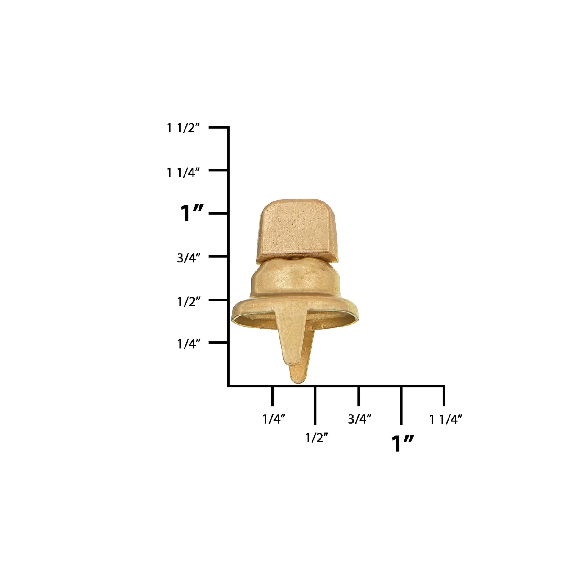 Common Sense® 5/16" Brass Turn Button, Zinc Alloy - Image 2