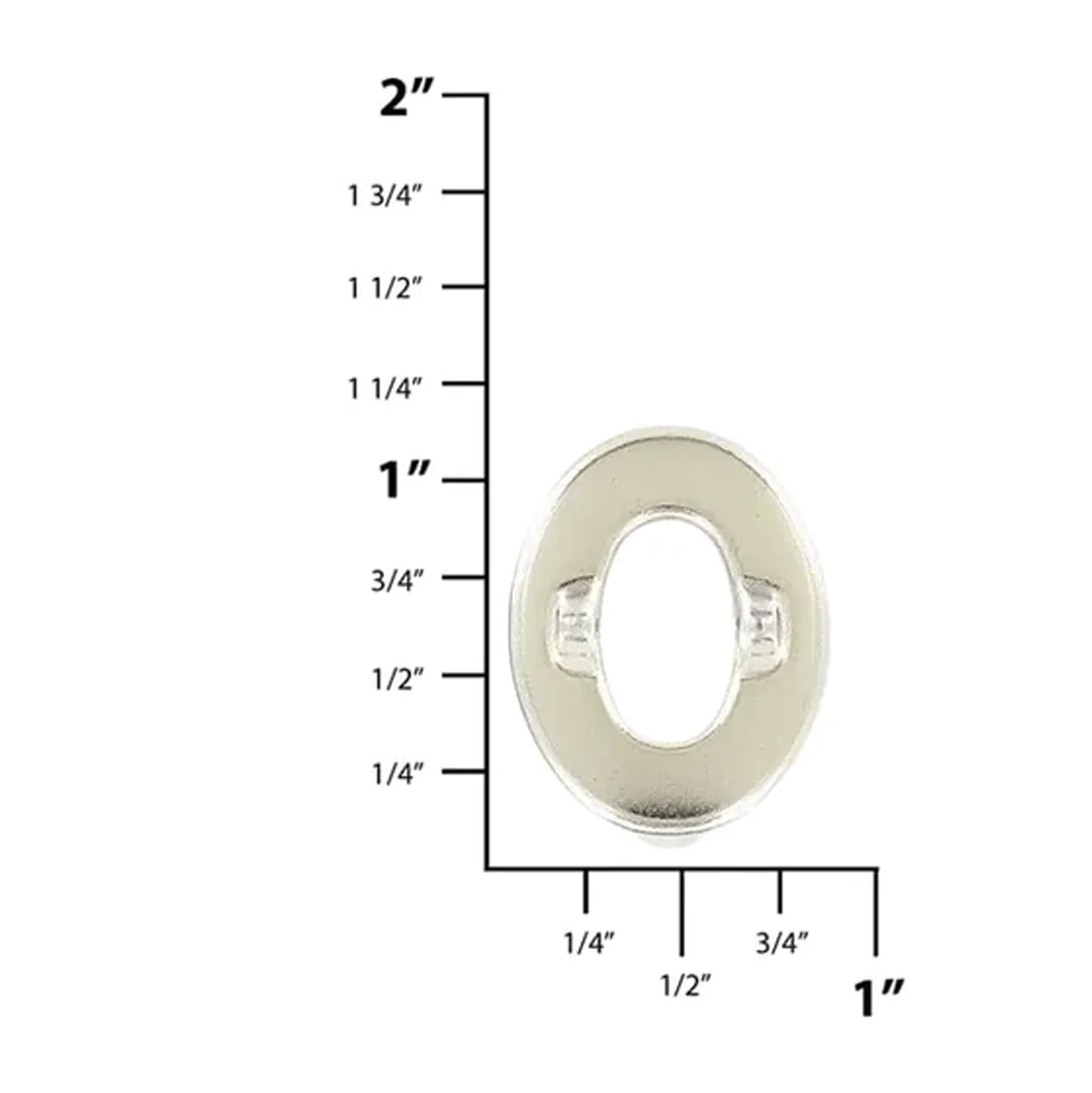 Common Sense® 1" Nickel Eyelet, Zinc Alloy - Image 2