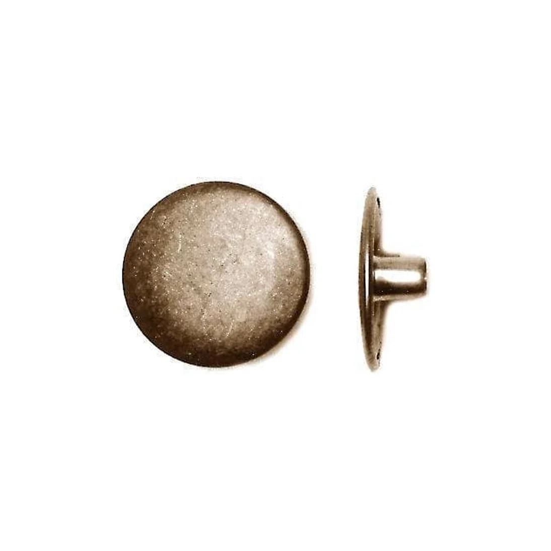 3/4" Antique Brass, Parallel Spring Snap Cap, Solid Brass
