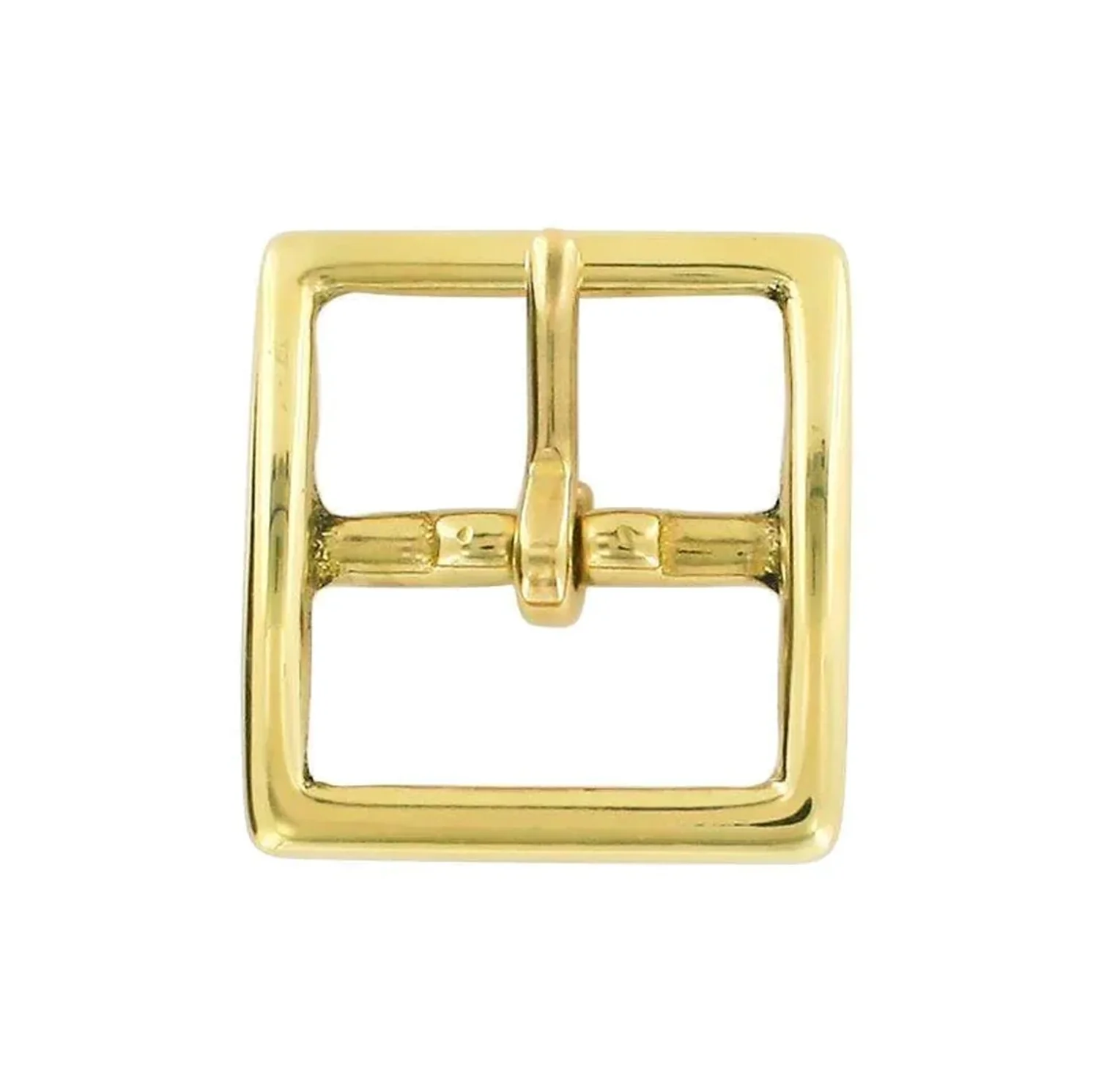 1"Brass, Sam Browne Center Bar Buckle, Solid Brass - Image 3