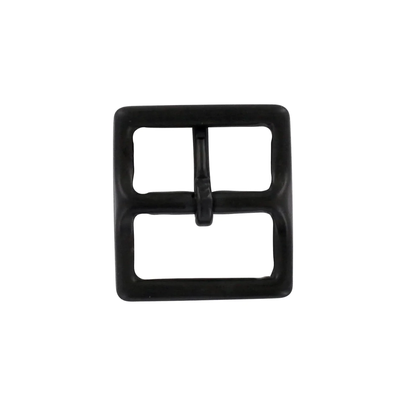 1" Black, Sam Browne Center Bar Buckle, Solid Brass - Image 4