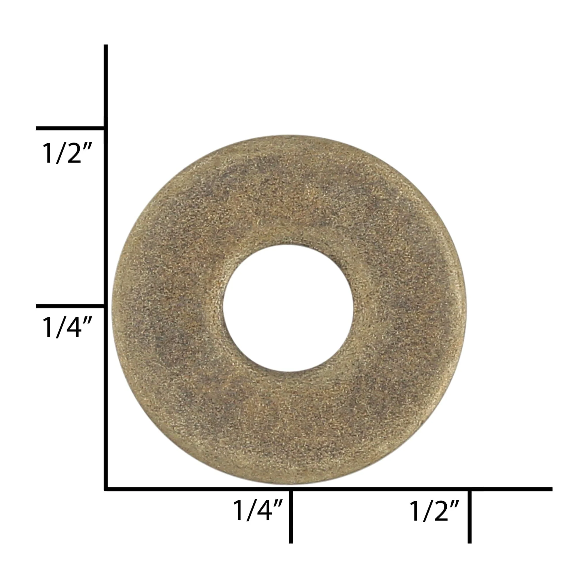 1/4" Antique Brass - Image 3