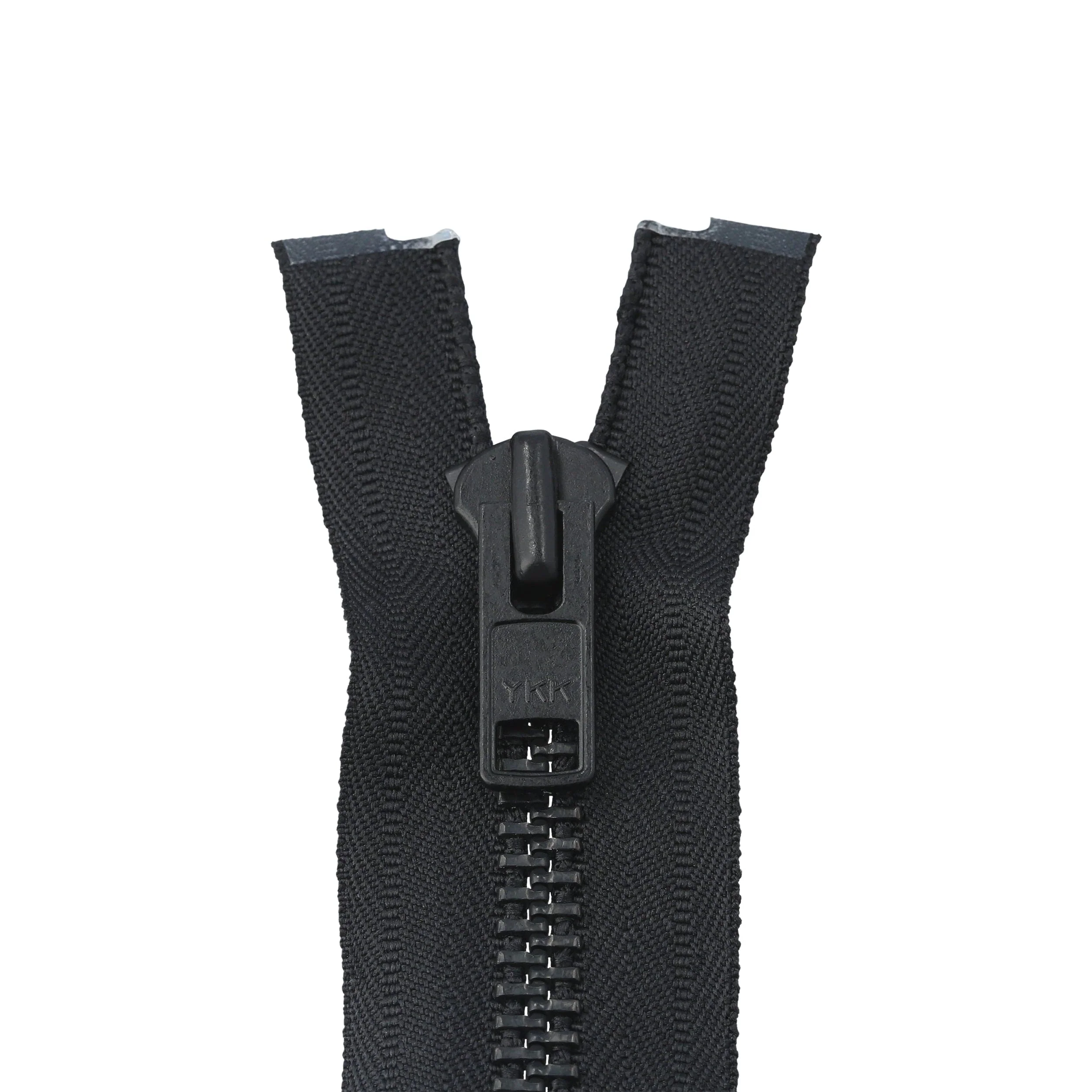 #10 Metal, Black, 24" Separating Bomber Jacket Zipper with Black Oxide Teeth