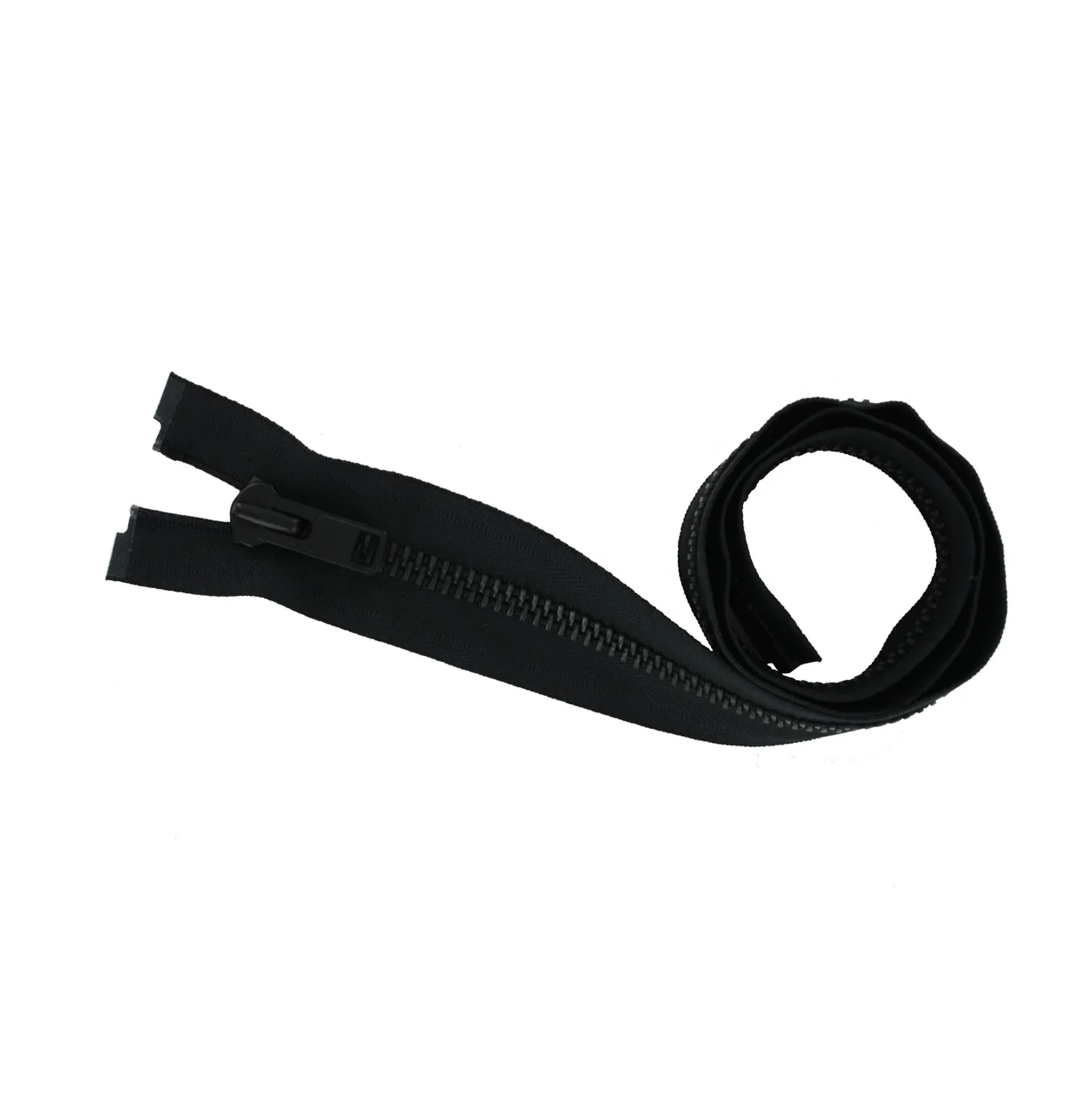 #10 Metal, Black, 30" Separating Bomber Jacket Zipper with Black Oxide Teeth