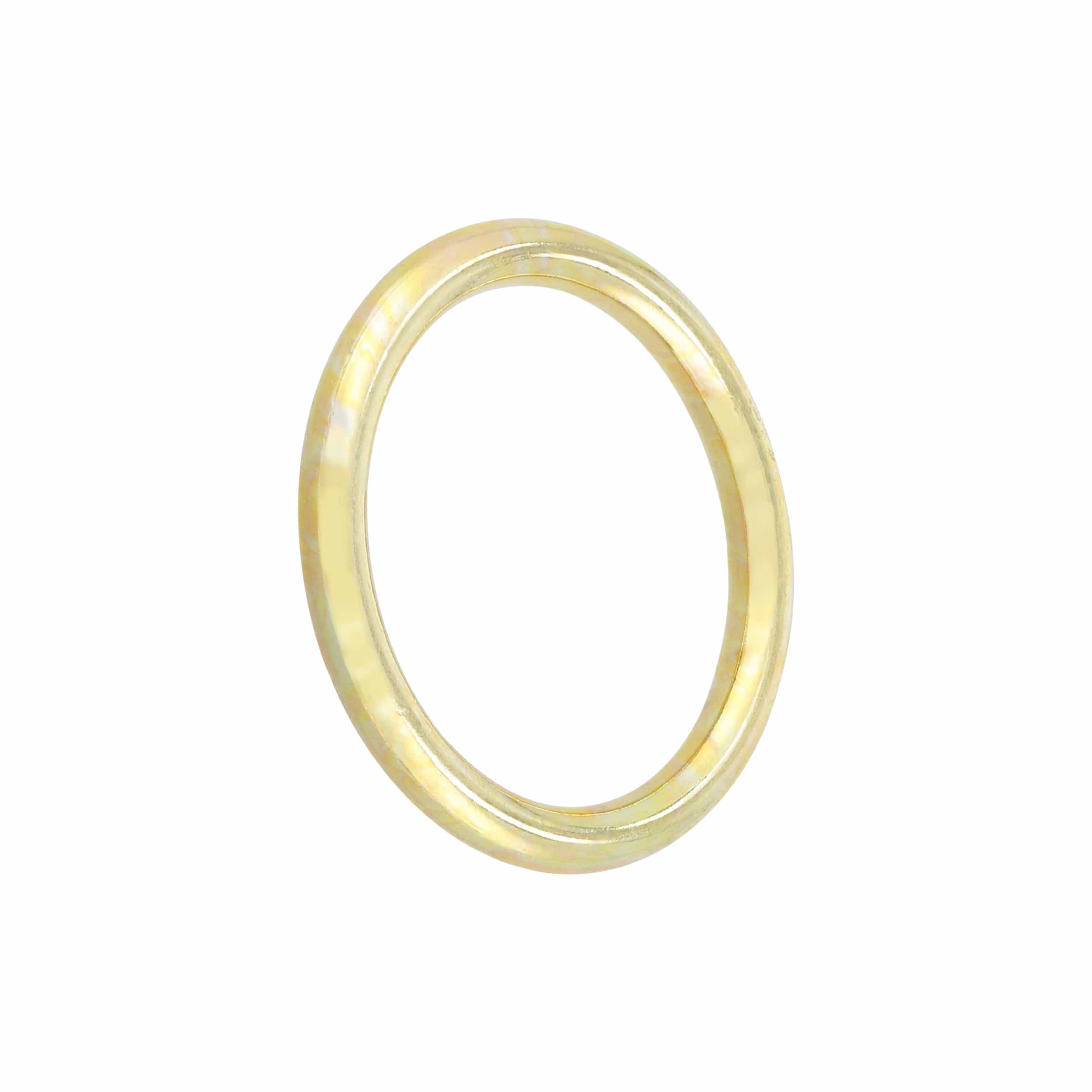 1 1/4" Shiny Brass, Solid Round Ring, Zinc Alloy - Image 2