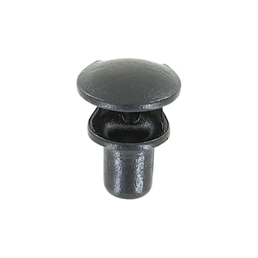 3/8" Shiny Black, Boot Lace Eyelet Hook, Steel