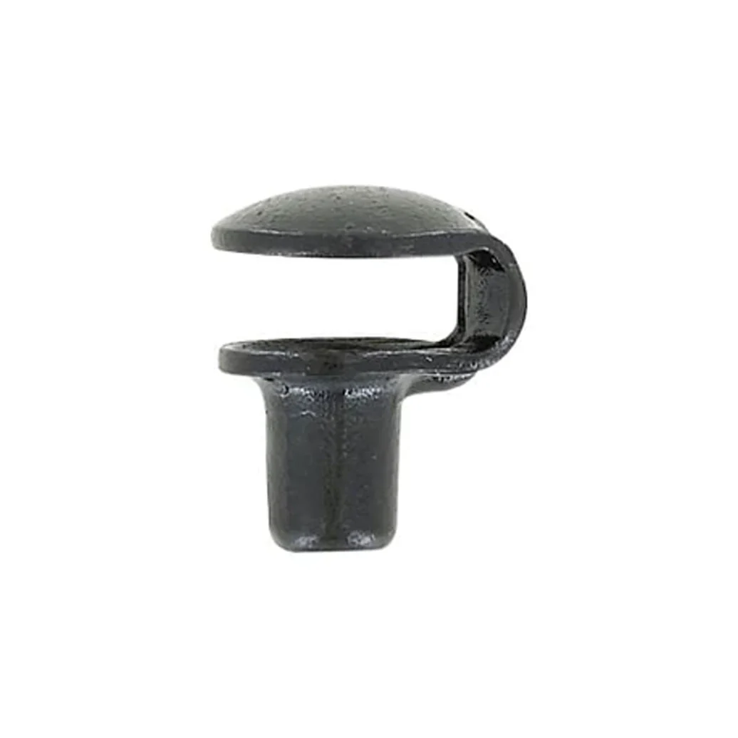 3/8" Shiny Black, Boot Lace Eyelet Hook, Steel - Image 3