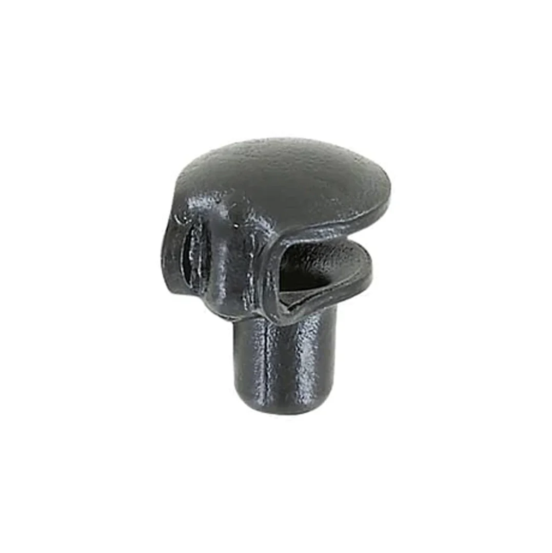 3/8" Shiny Black, Boot Lace Eyelet Hook, Steel - Image 4