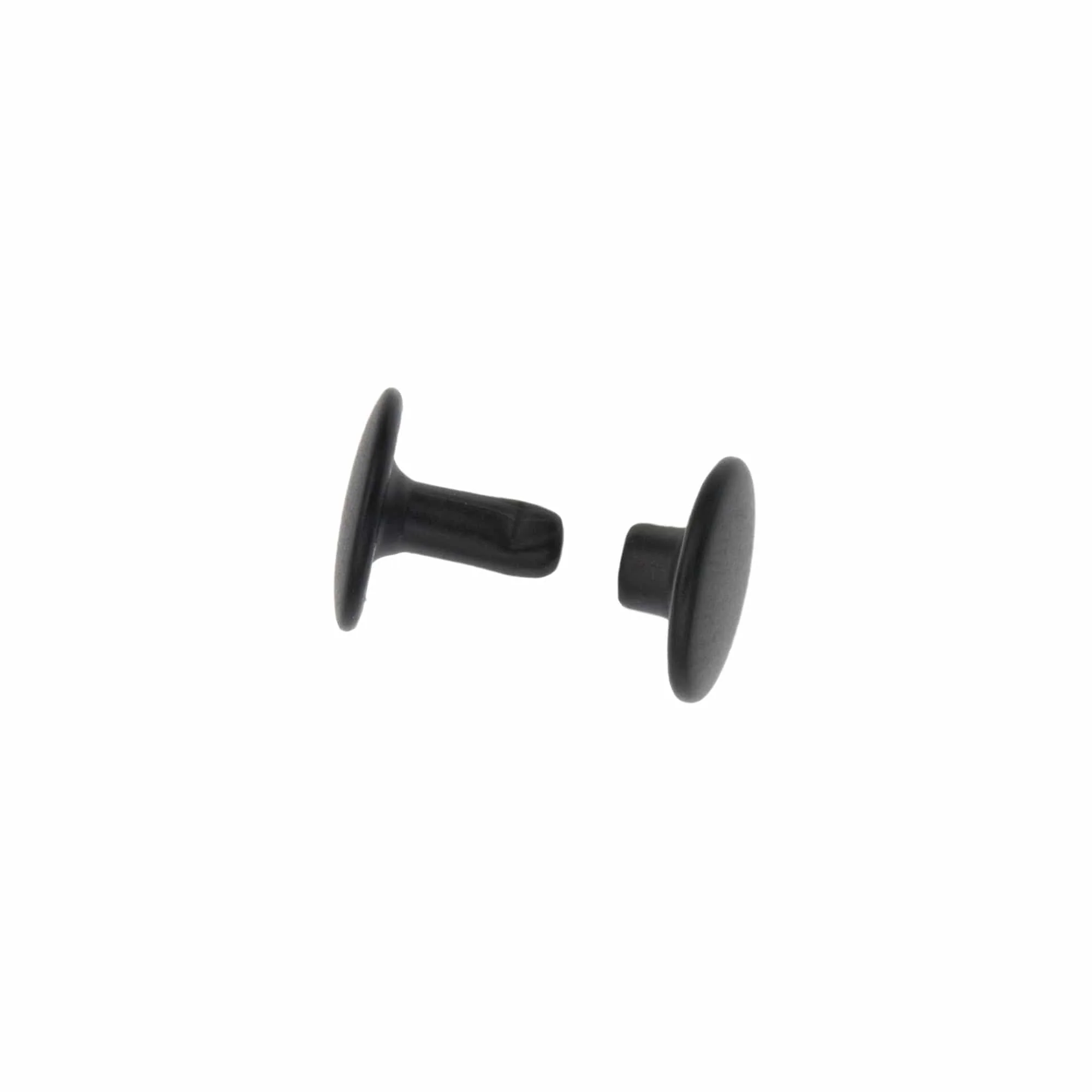 8mm Black, 11mm Head Diameter Double Cap Jiffy Rivets, Iron, 100-pack - Image 7