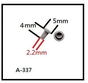 4mm Brass Plate, Double Cap Jiffy Rivet, Iron - PK100 - Image 5
