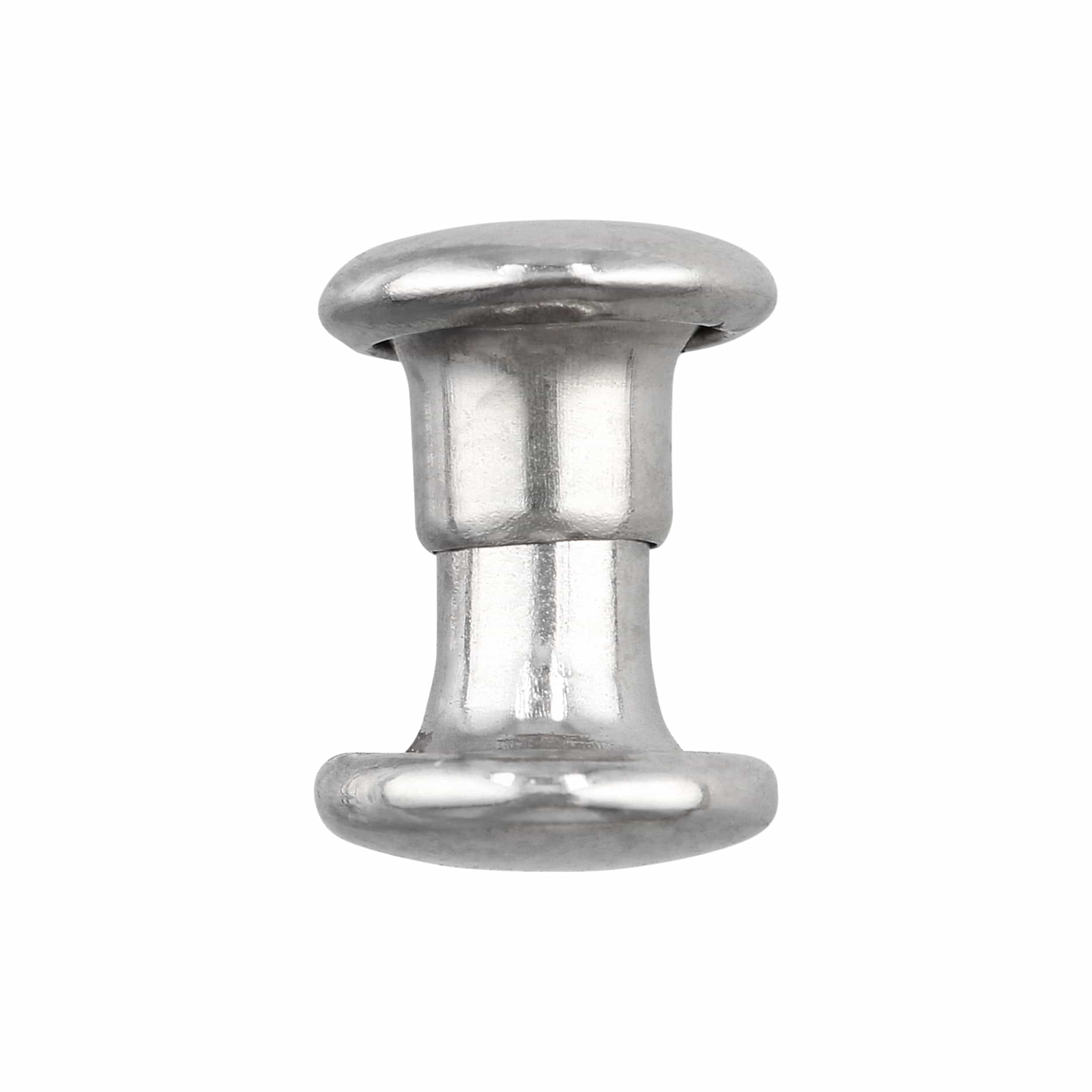 6mm Nickel, Double Cap Jiffy Rivet, Iron - PK100