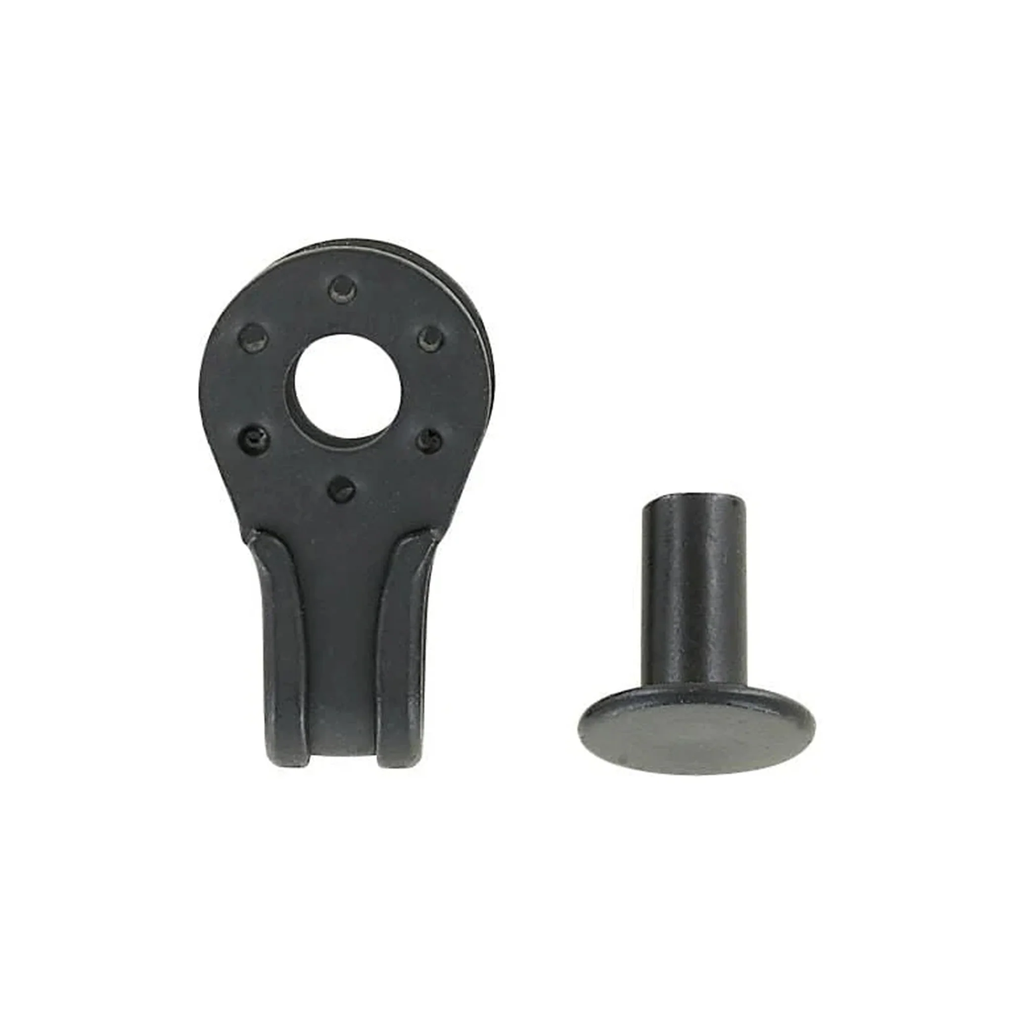 1/4" Black, Boot Hook with Rivet, Steel - Image 3