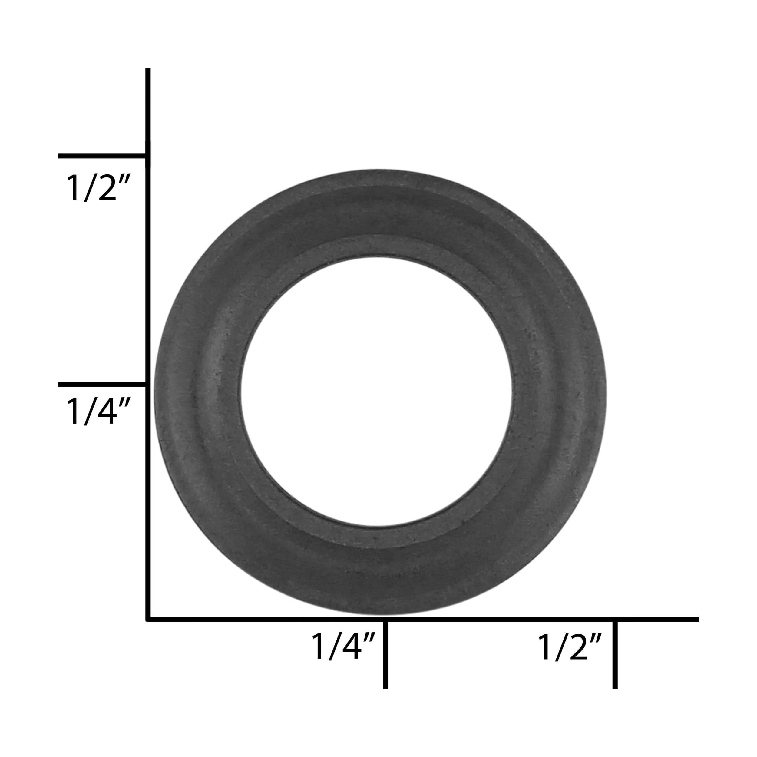 1/4" Black, Washer, Steel - 24 pk - Image 3