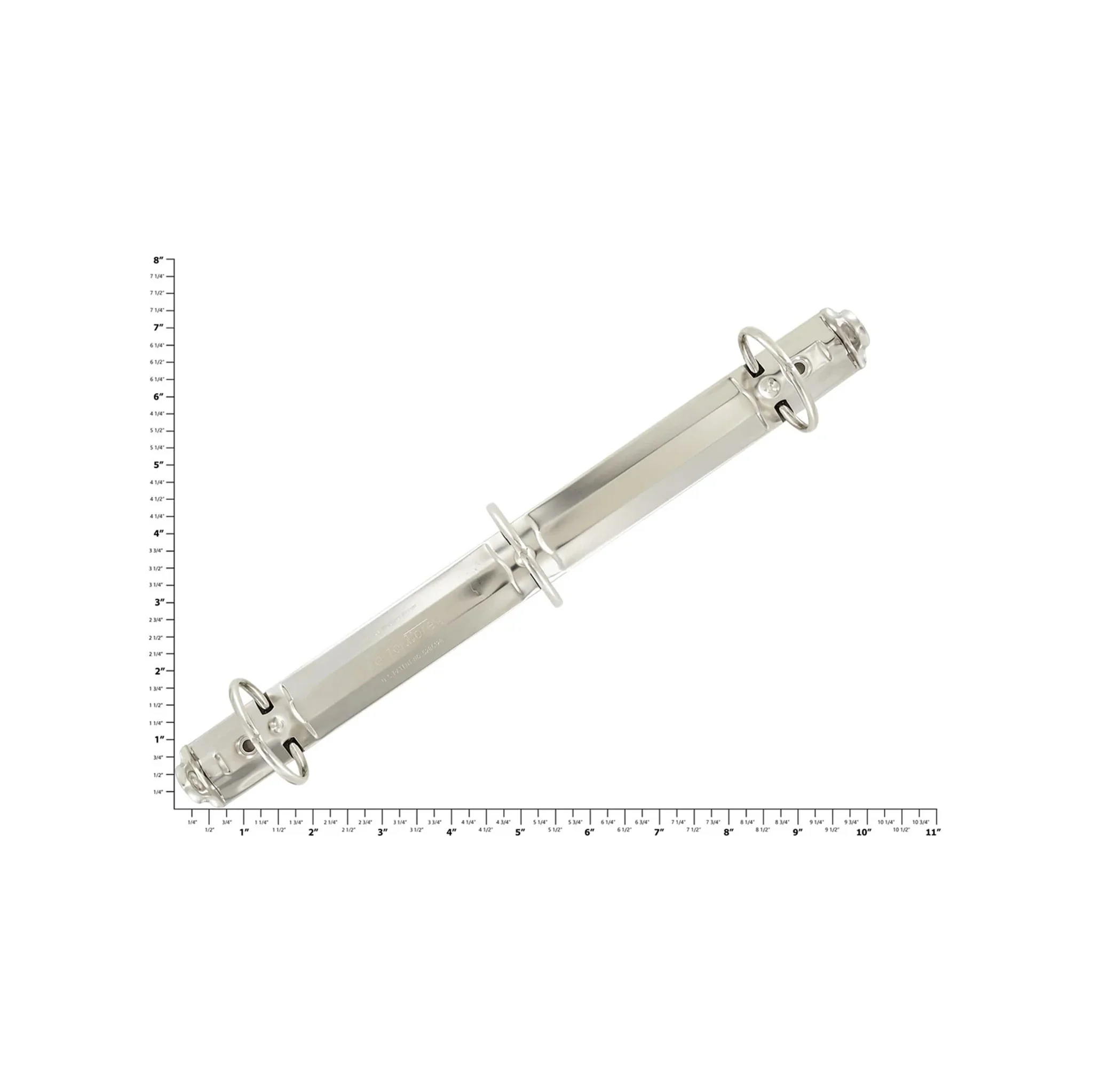 1 1/2" Nickel, 3-Ring Binder, Steel - Image 2