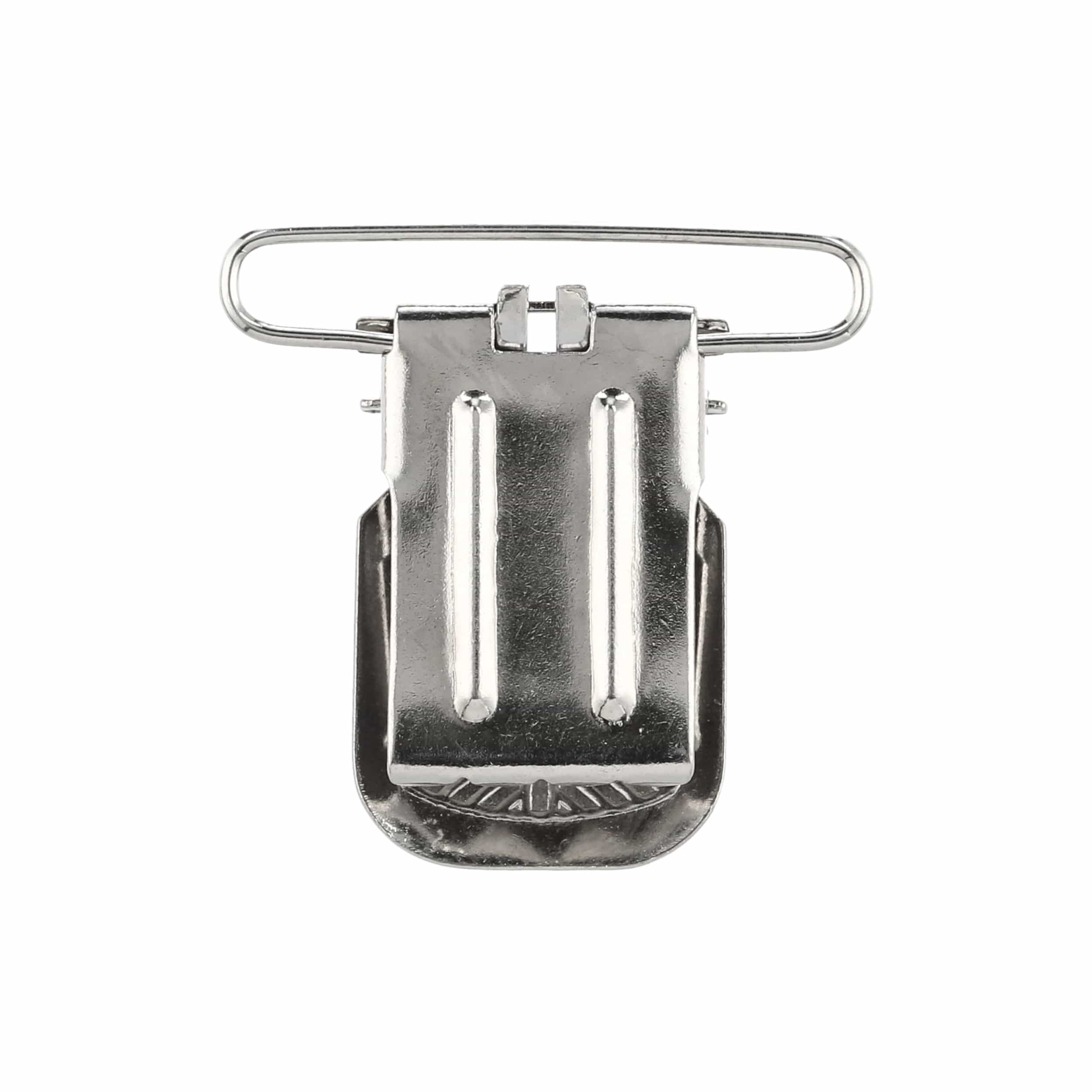 1 1/2" Nickel, Suspender Clip, Steel - Image 2