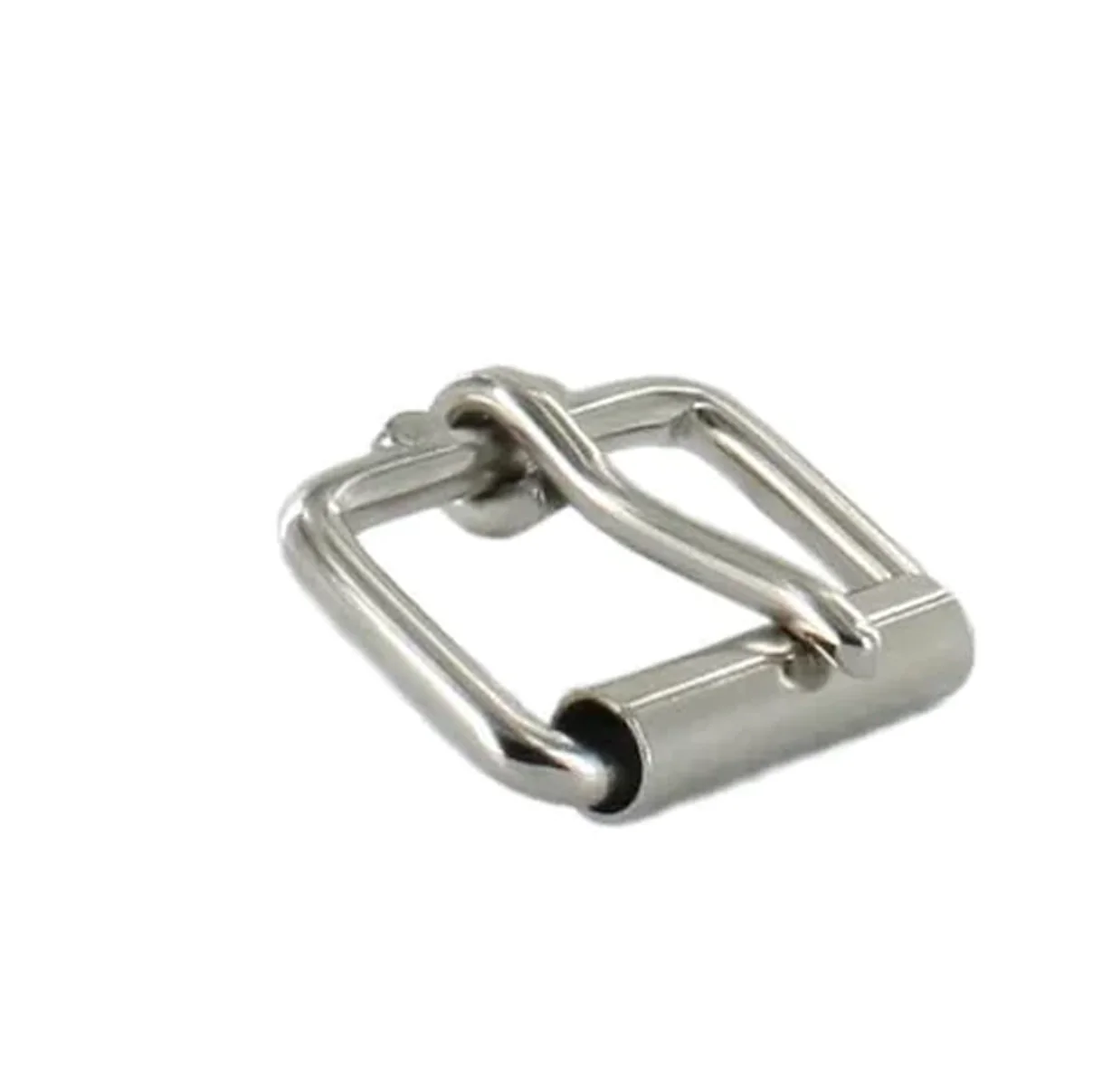 1 1/2" Nickel, Heel Bar Roller Buckle, Steel - Image 5