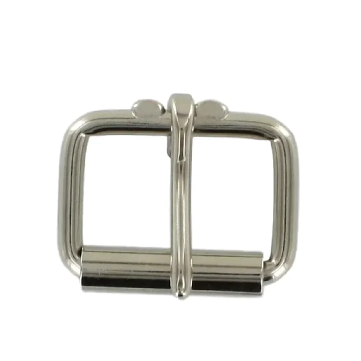 1 1/2" Nickel, Heel Bar Roller Buckle, Steel - Image 6