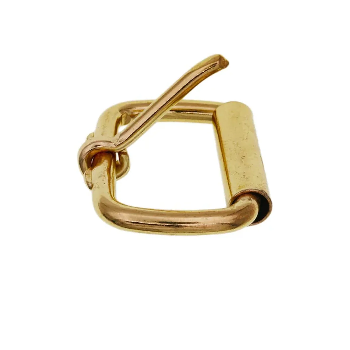 1 1/2" Brass, Heel Bar Roller Buckle, Steel - Image 4