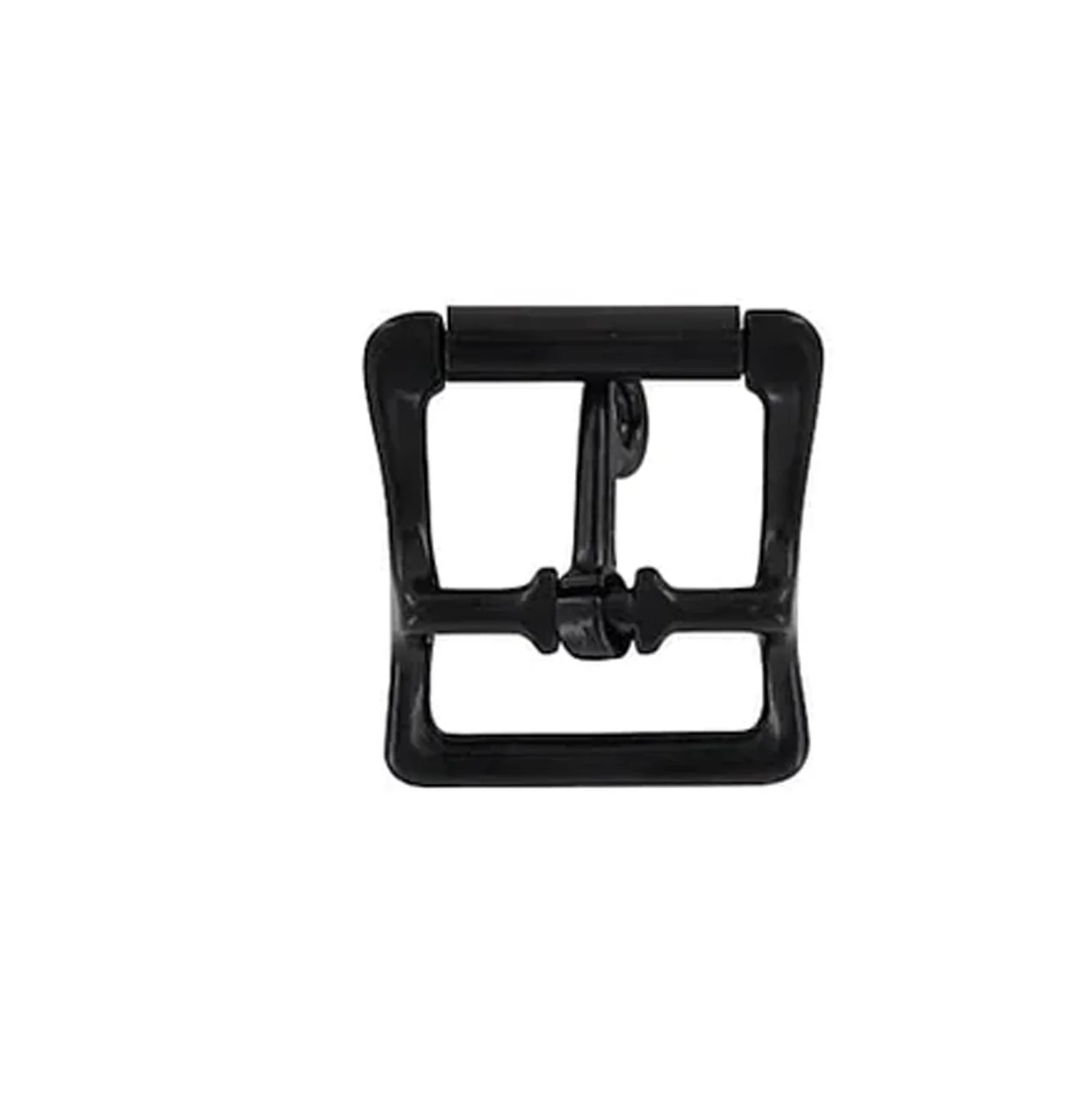 1" Black, Locking Tongue Center Bar Roller Buckle, Zinc Alloy - Image 4