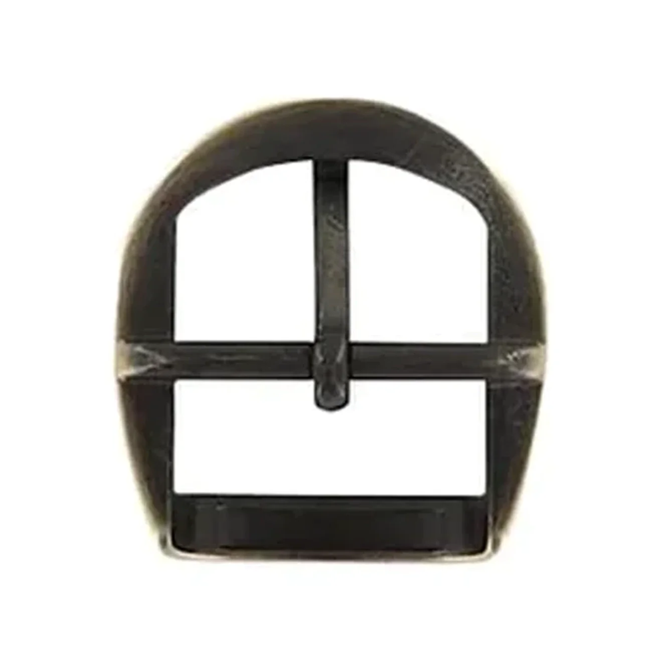 1" Antique Brass, D Shaped Center Bar Buckle, Zinc Alloy - Image 5