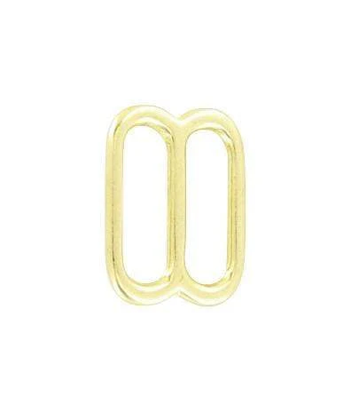 1" Shiny Brass, Cast Rounded Tri Bar Slide, Solid Brass - Image 2