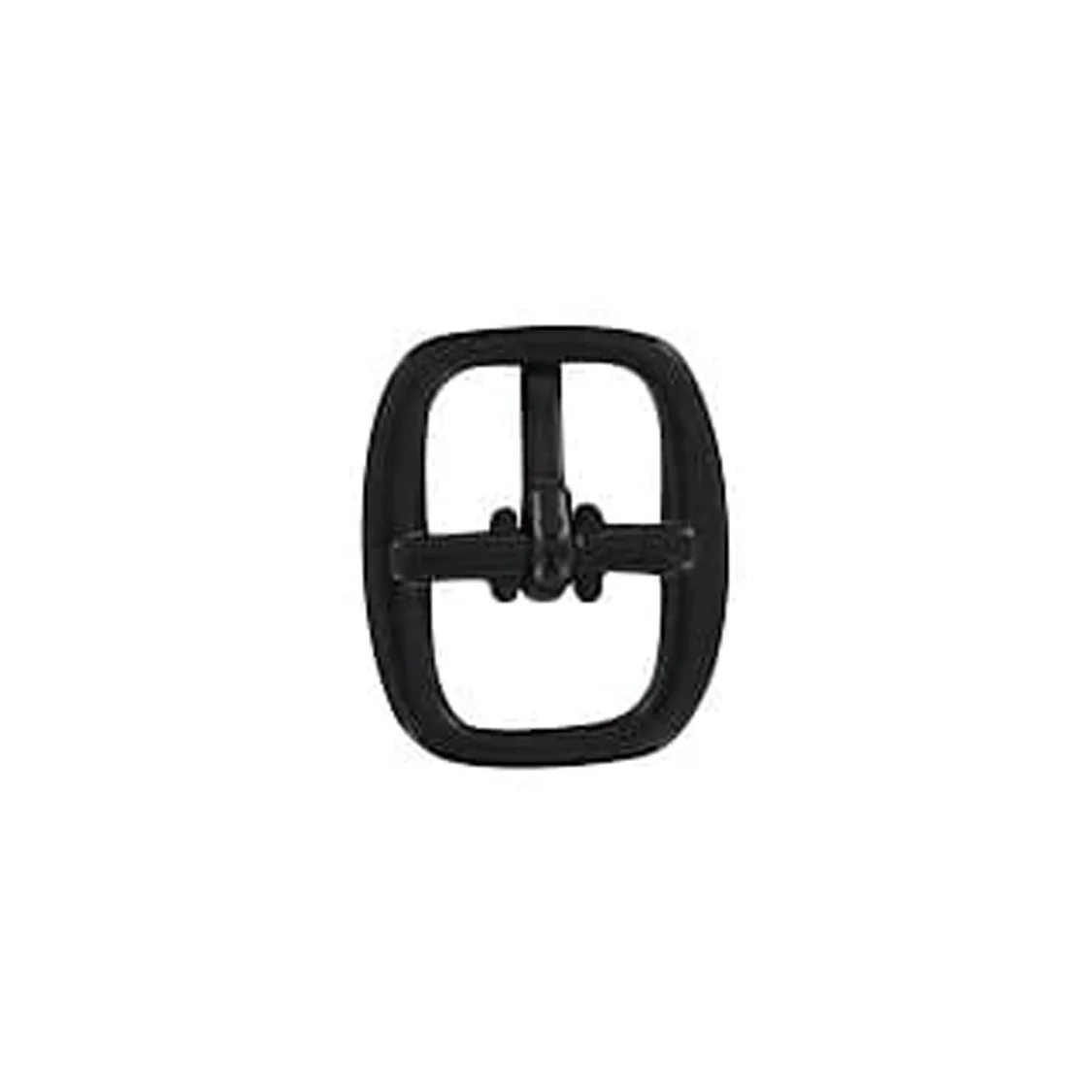 3/8" Black, 15x18mm Center Bar Buckle, Zinc Alloy - Image 4