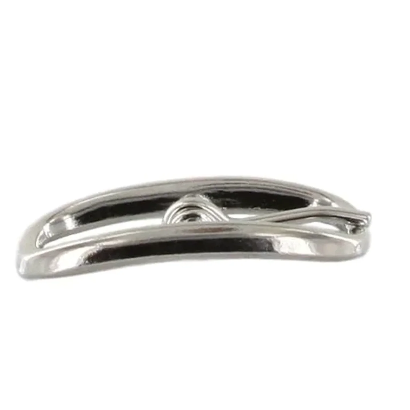 5/8" Nickel, 23x29mm Center Bar Buckle, Zinc Alloy - Image 4