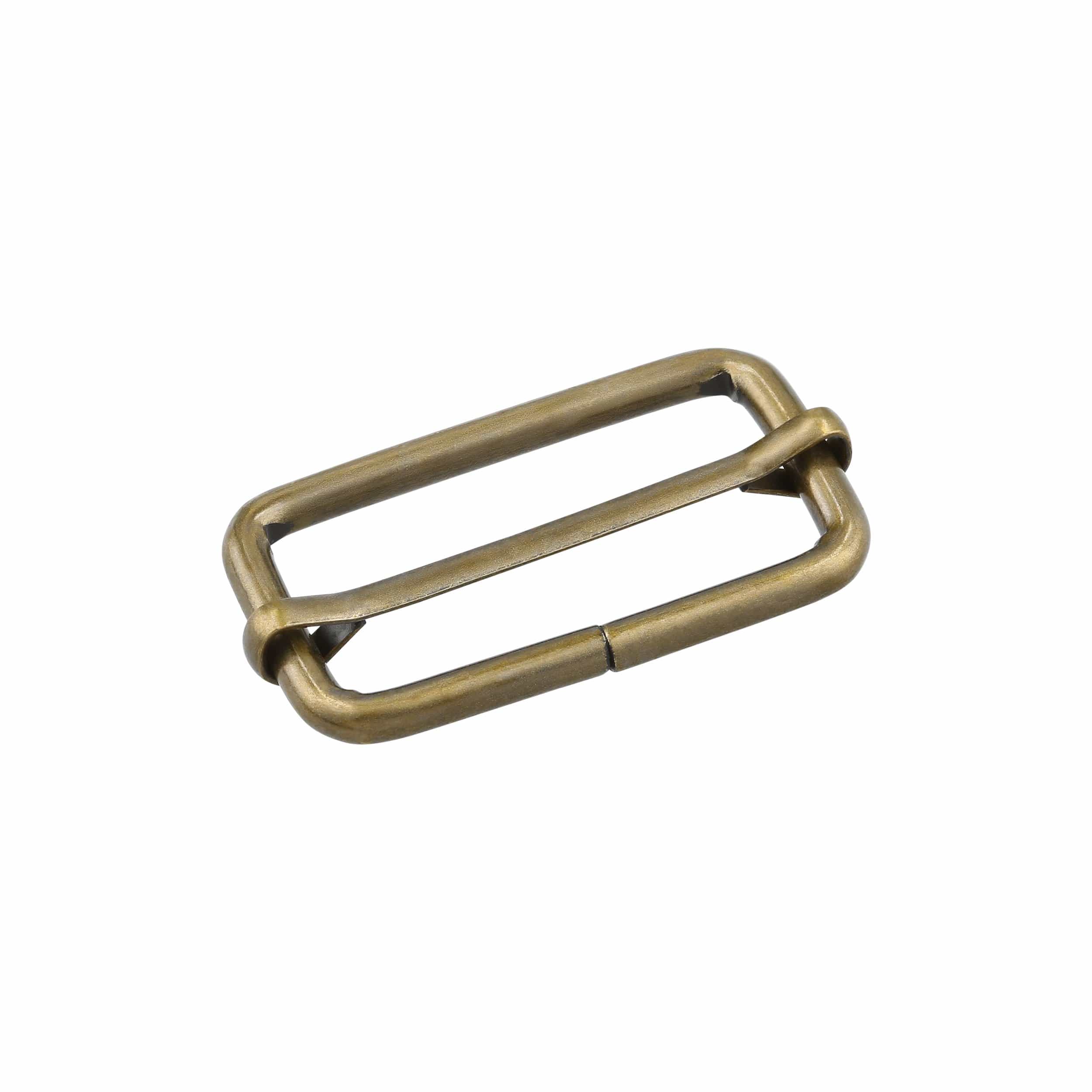 1 1/2" Antique Brass, Adjustable Strap Slide, Steel - Image 3