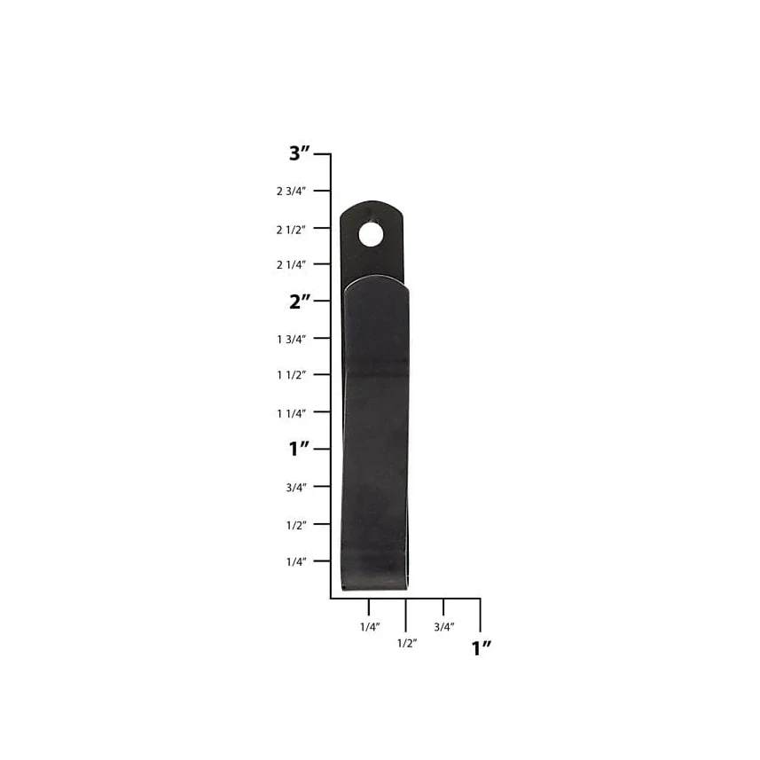 2 1/4" Black, Clip, Steel - Image 4