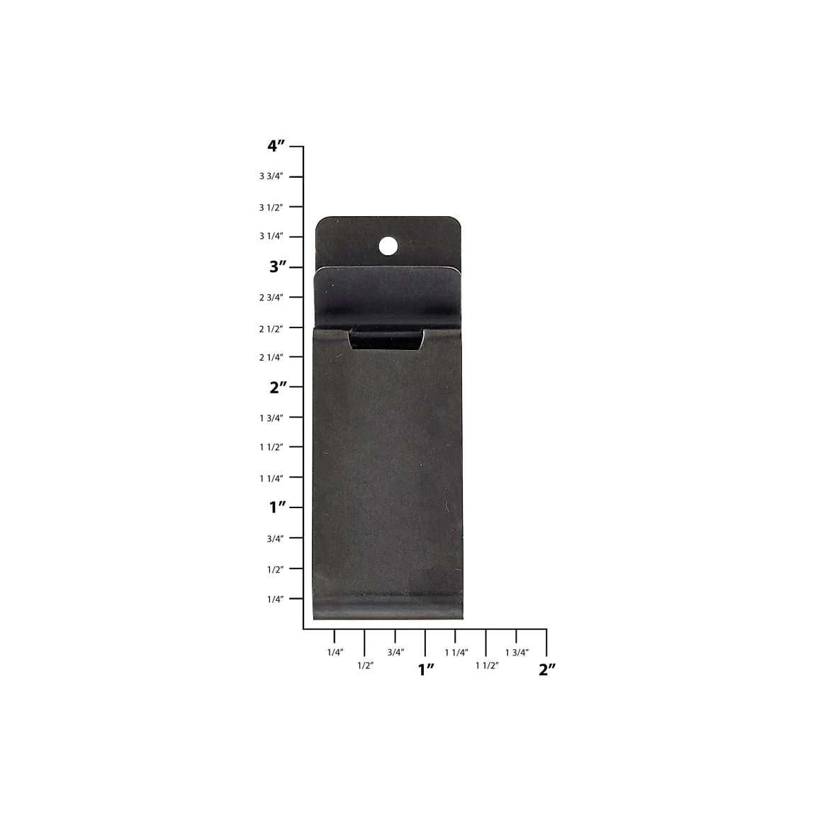 3 1/4" Black, Clip, Steel - Image 4