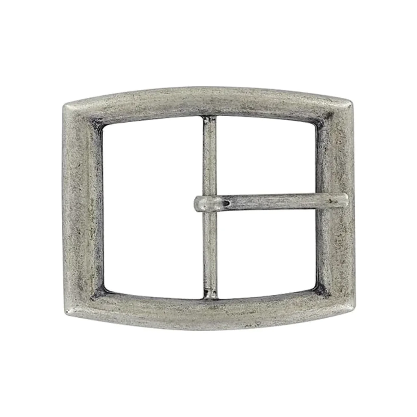 2" Antique Nickel, Artisan Center Bar Buckle, Zinc Alloy