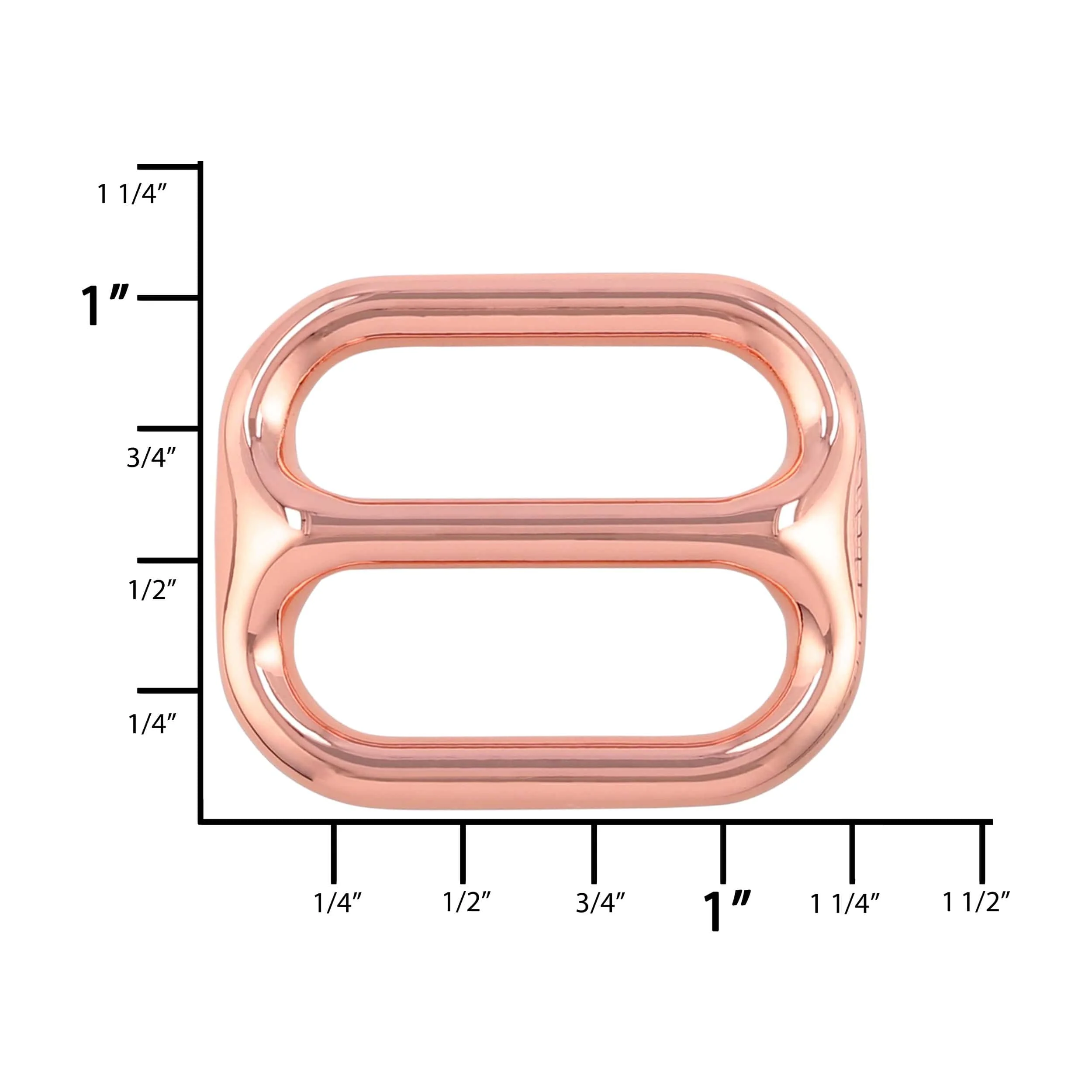 1" Shiny Copper, Concave Slide, Zinc Alloy - Image 3
