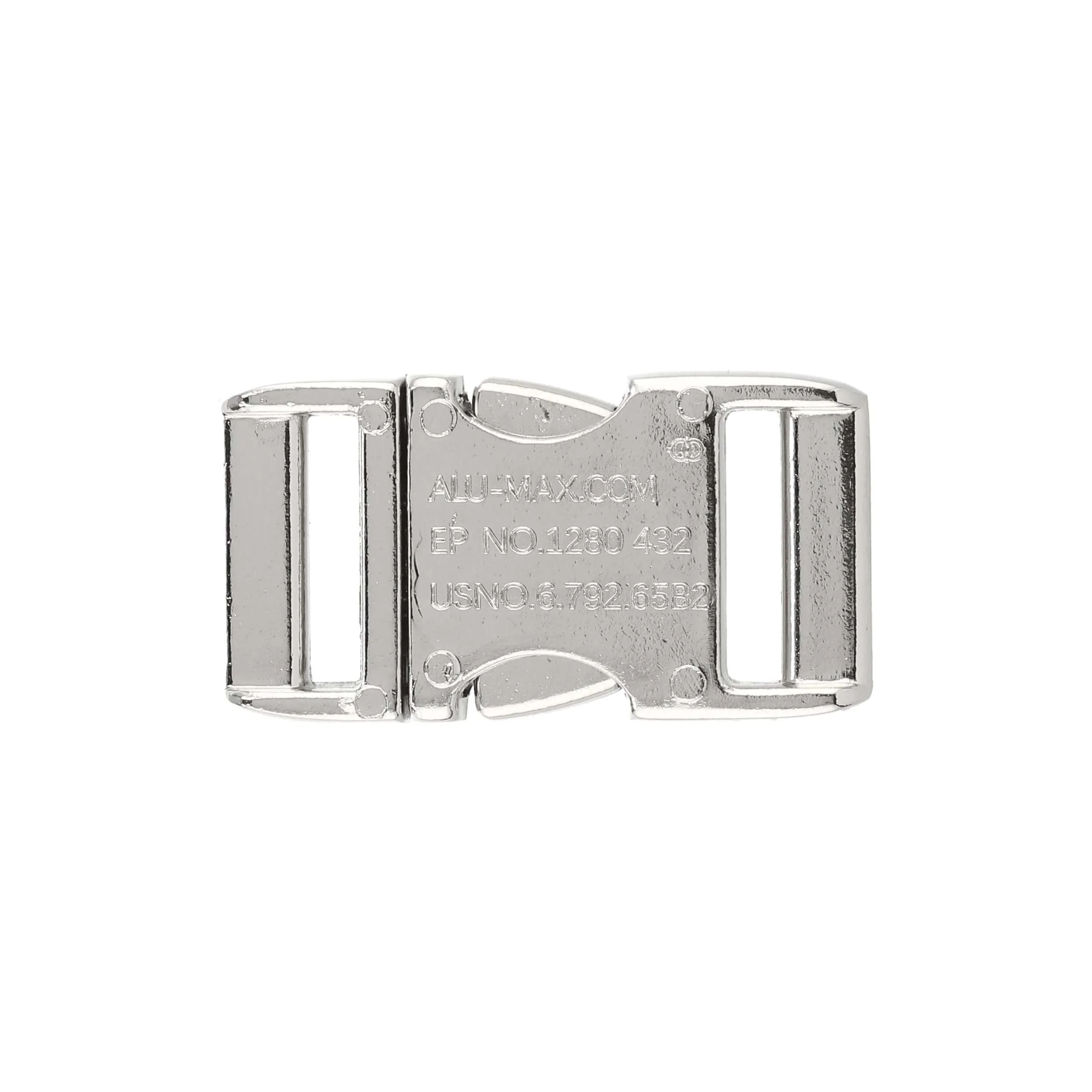 3/4" Nickel, Side Squeeze Buckle, Aluminum - Image 2