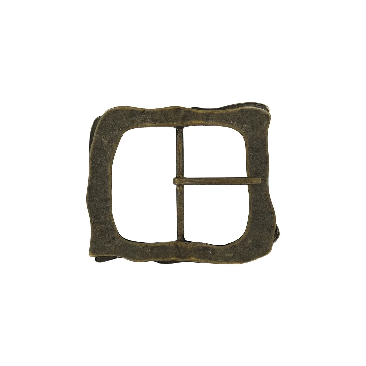 2 1/4" Antique Brass, Artisan Center Bar Buckle, Zinc Alloy