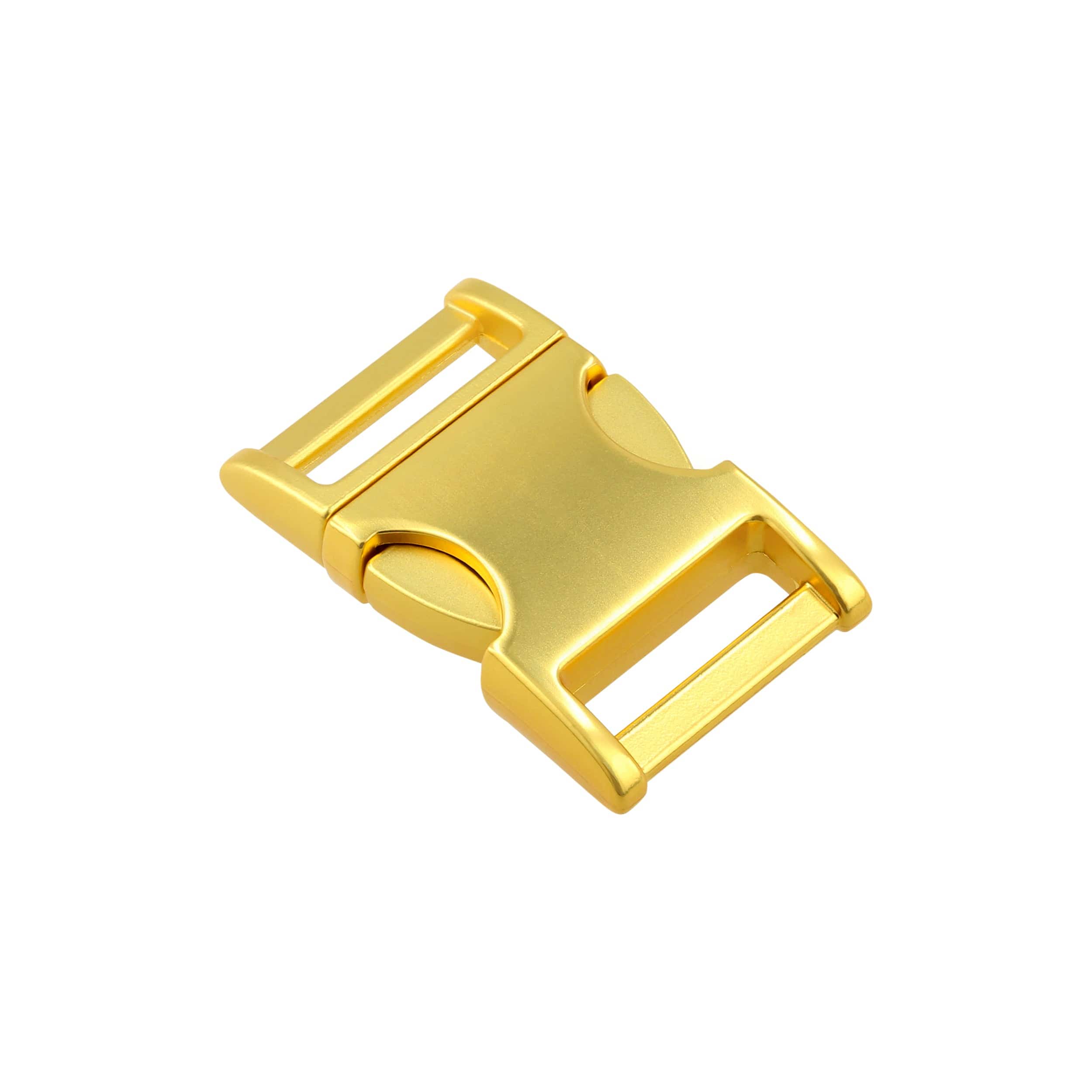 1" Matte Brass, Side Squeeze Buckle, Zinc Alloy - Image 2